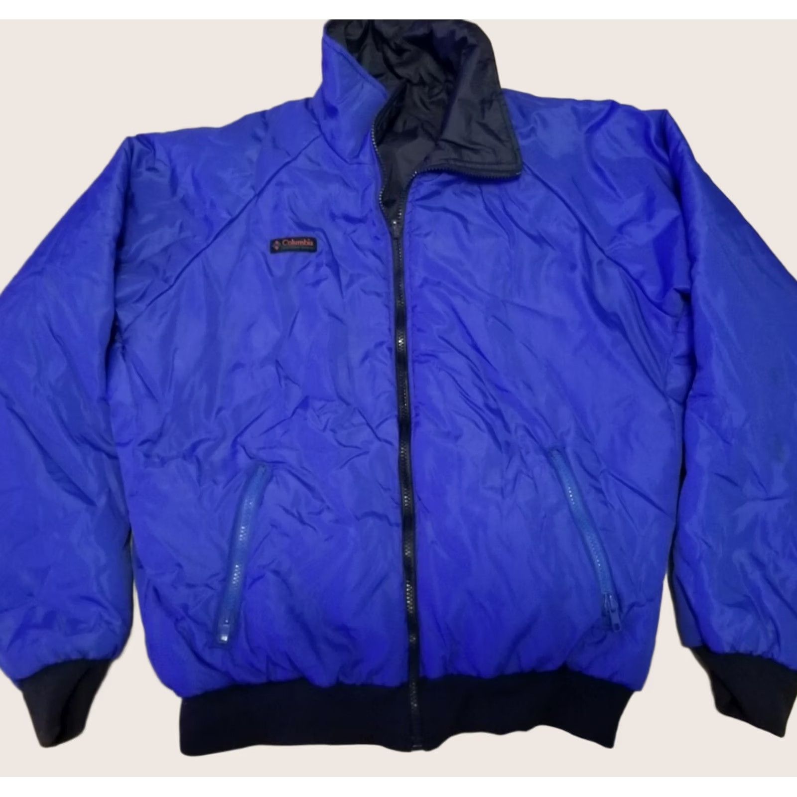 Vintage Columbia COVE TO STREAM DOWN JACKET Navy M | Grailed