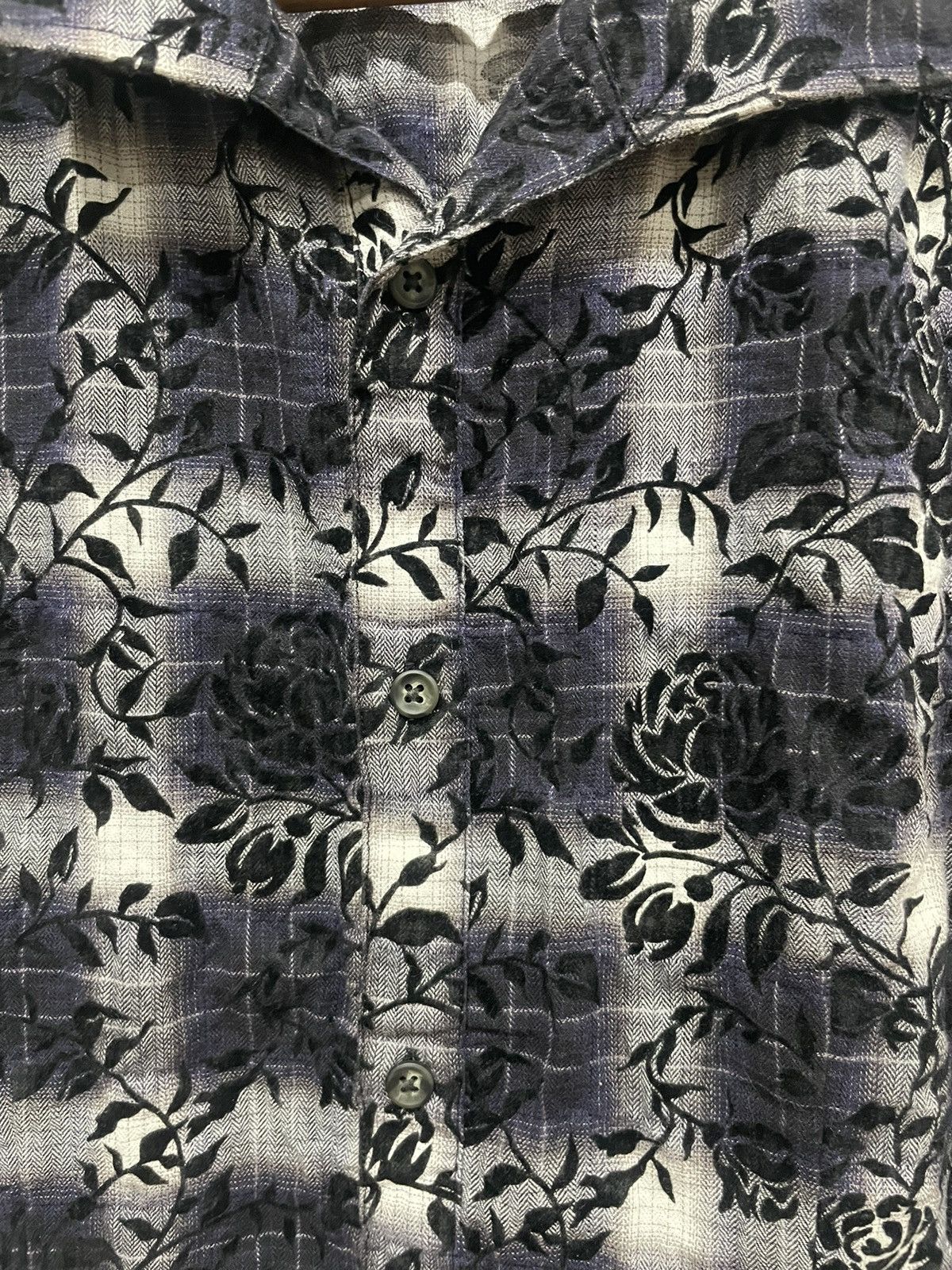 If Six Was Nine × Japanese Brand × Tornado Mart Tornado Mart Flower Printed Shirt Size US M / EU 48-50 / 2 - 3 Thumbnail