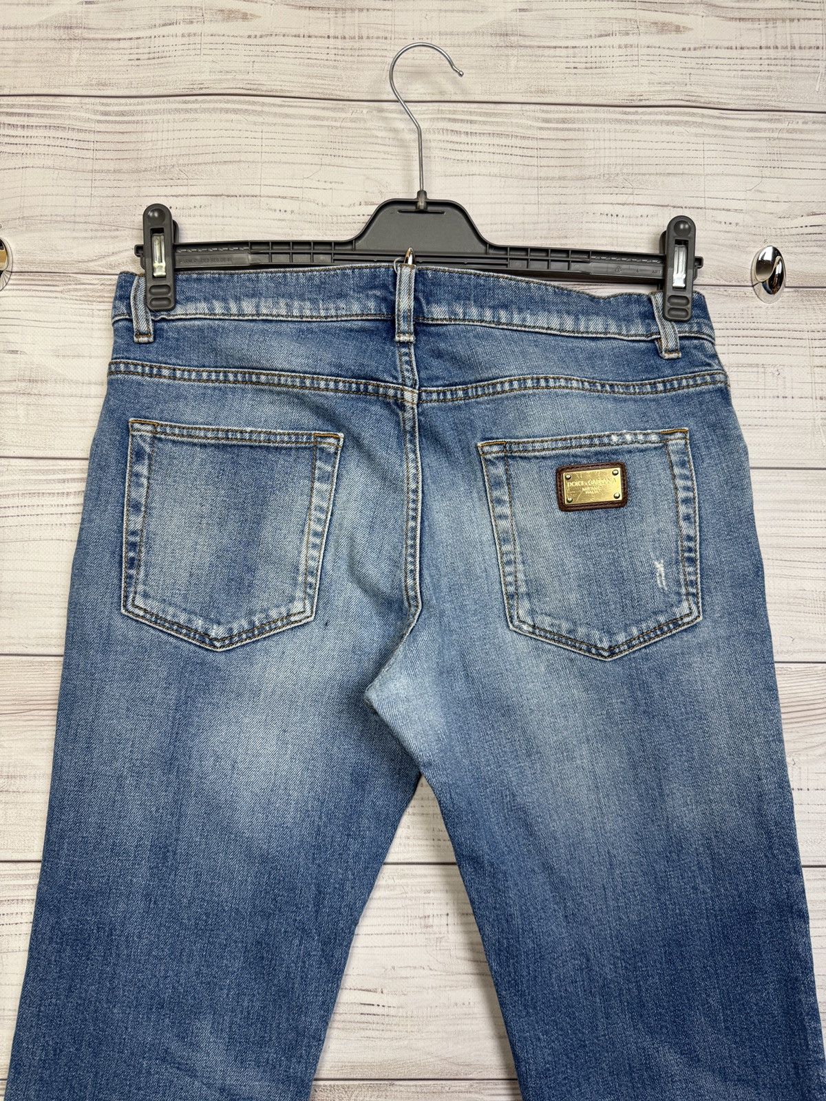 Dolce & Gabbana Crazy Vintage Dolce & Gabbana Jeans Metal Logo Size 34" / US 12 / IT 48 - 10 Thumbnail