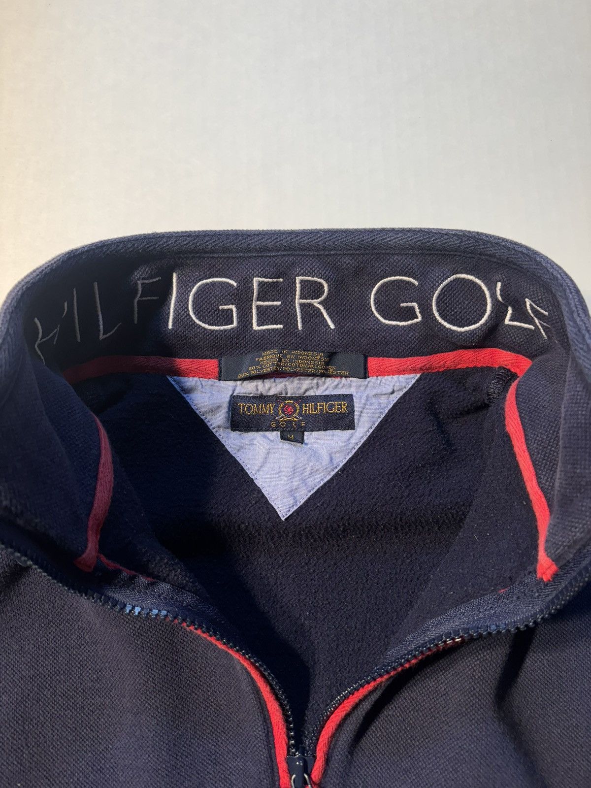 Tommy Hilfiger Vtg Tommy Hilfiger Golf 90’s Quater Zip Pullover Fleece Sz M Size US M / EU 48-50 / 2 - 3 Thumbnail