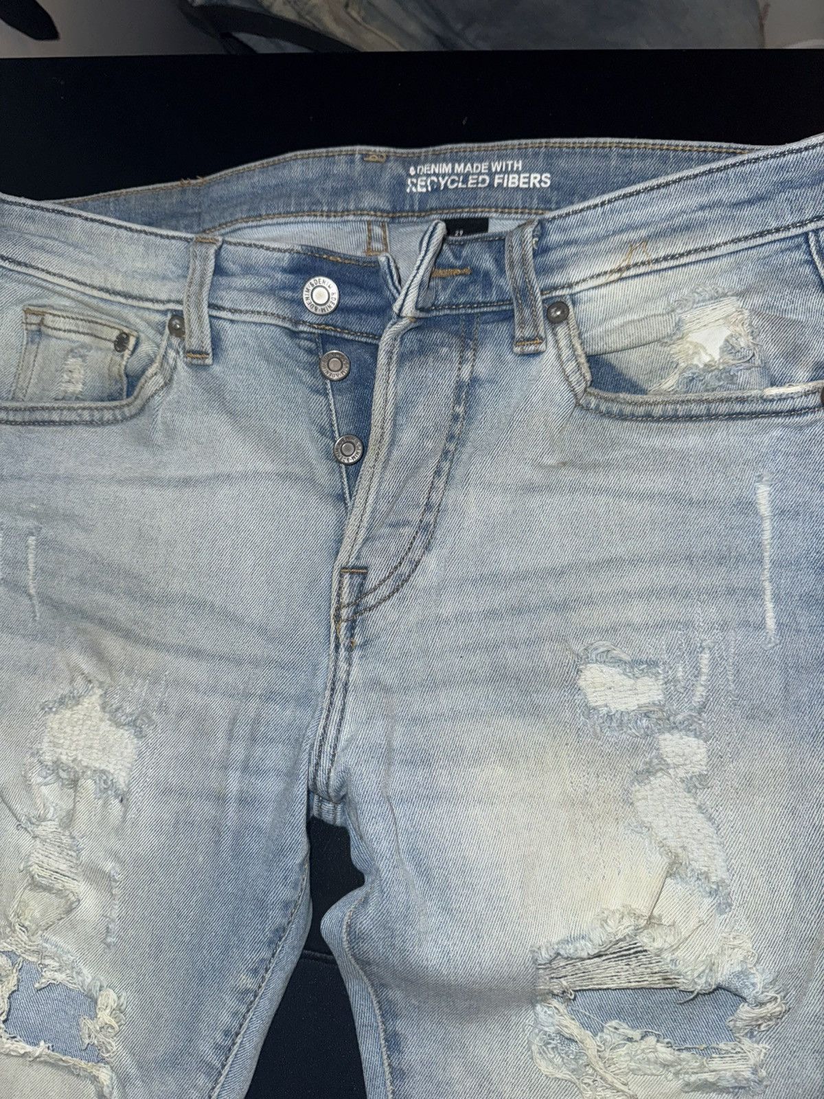 Other Men Blue Ripped Skinny Jeans Size US 29 - 5 Thumbnail
