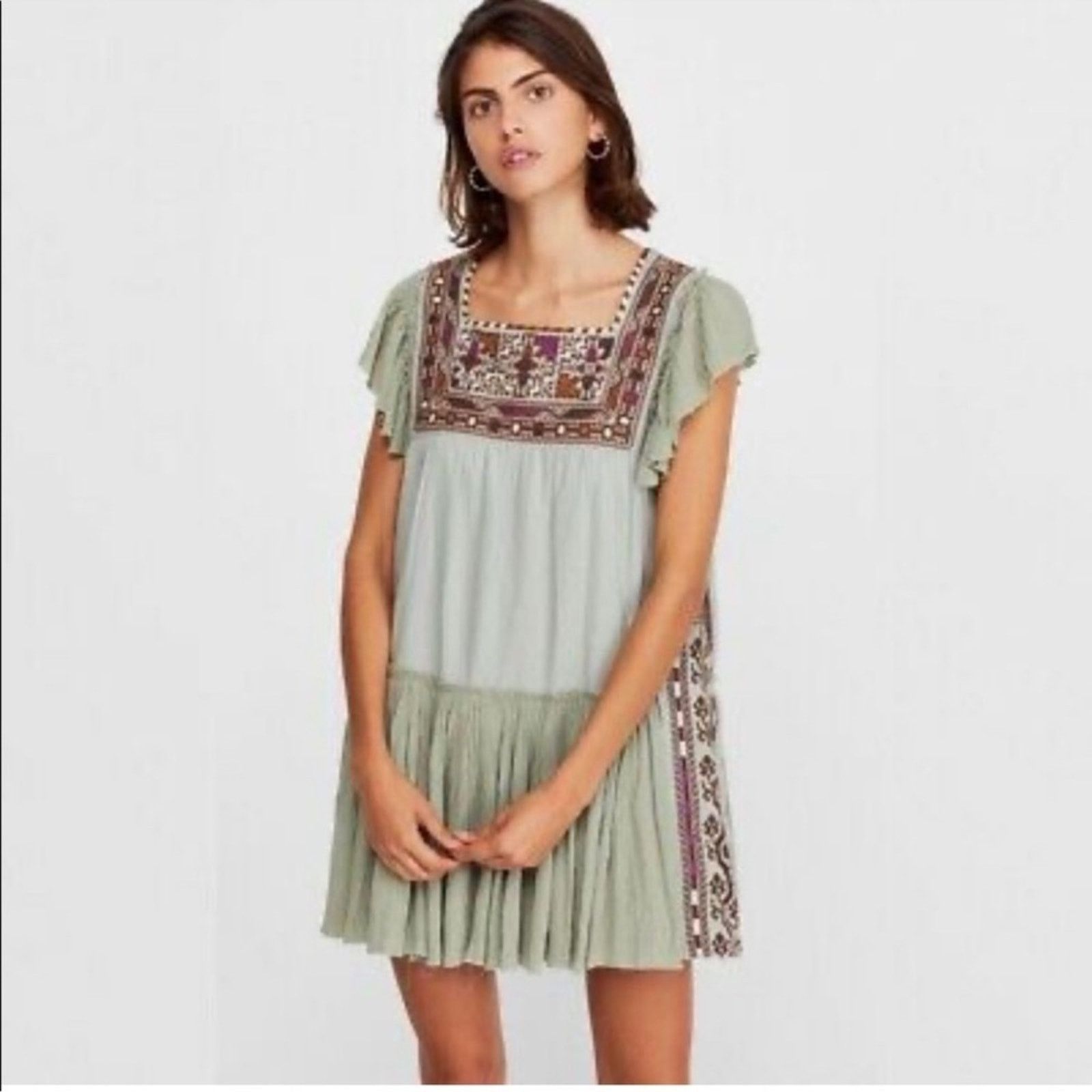 Free People Free People Day Glow Mini Dress Size M / US 6-8 / IT 42-44 - 2 Thumbnail