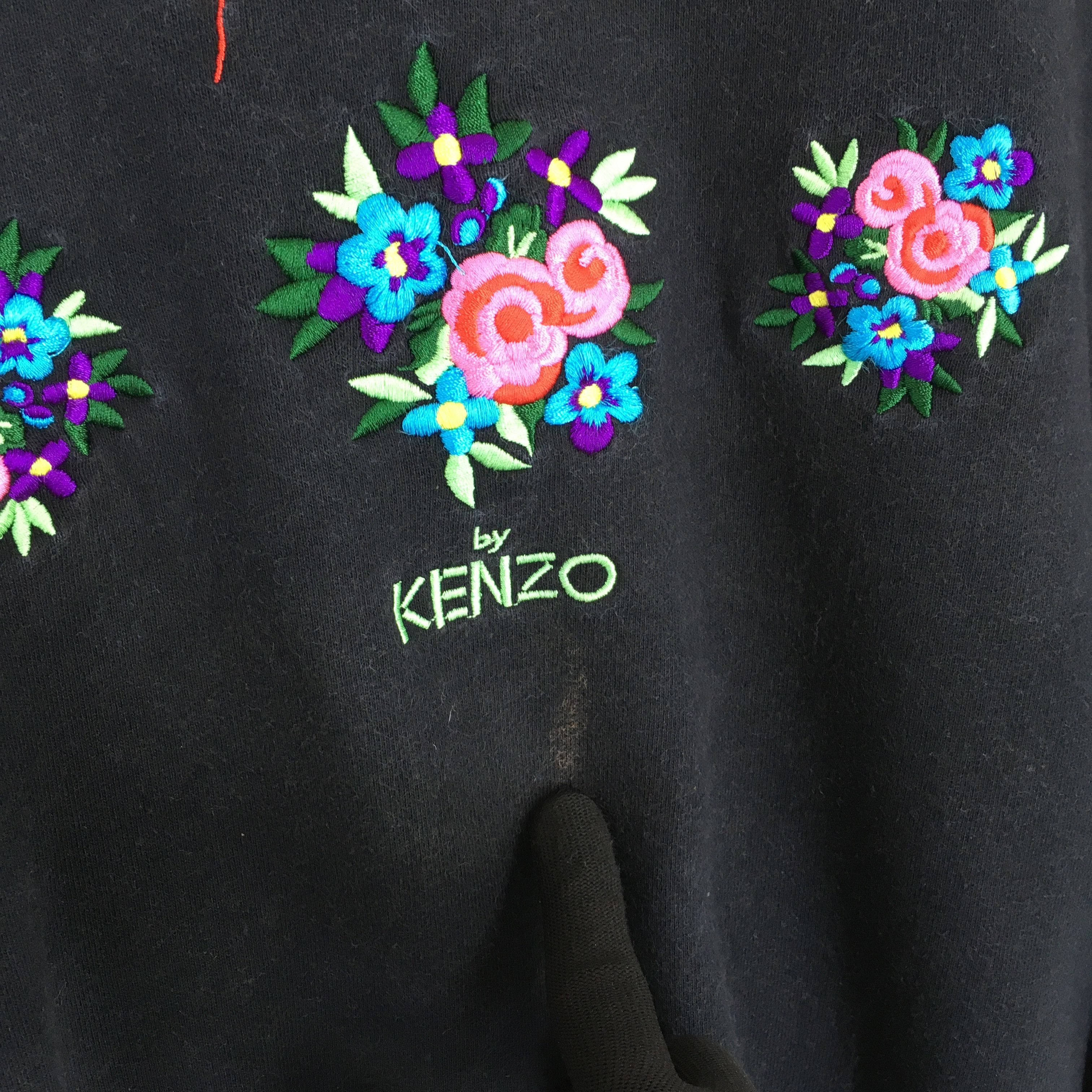 Kenzo Vintage Composition by Kenzo Black Sweatshirt Large Size US L / EU 52-54 / 3 - 4 Thumbnail