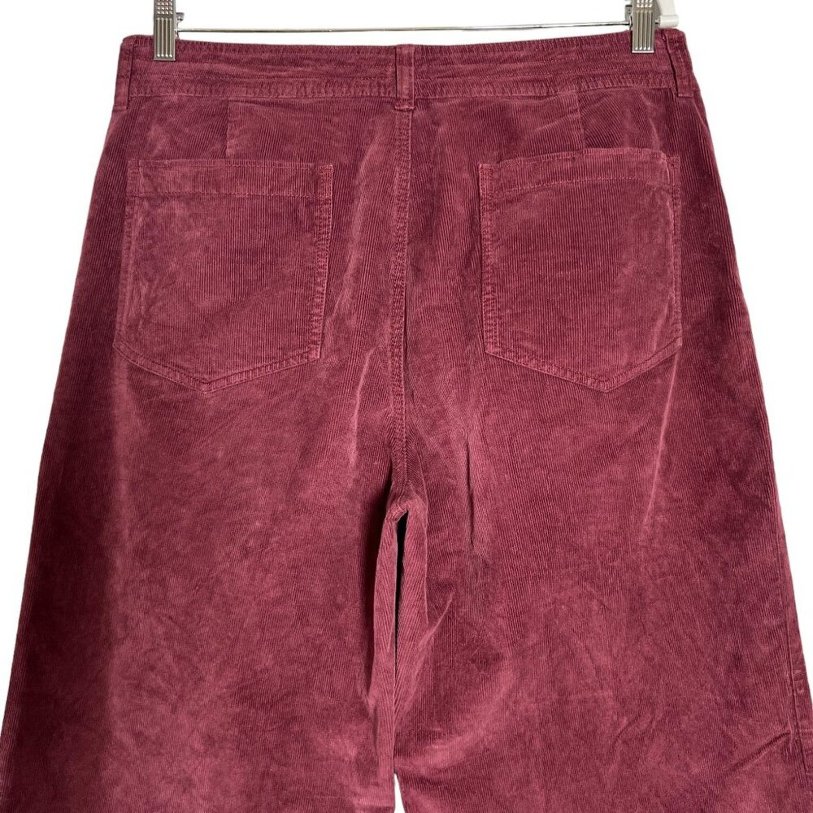 Faherty Faherty Stretch Cord Wide Leg Pants Maroon 33 Size 33" - 5 Thumbnail