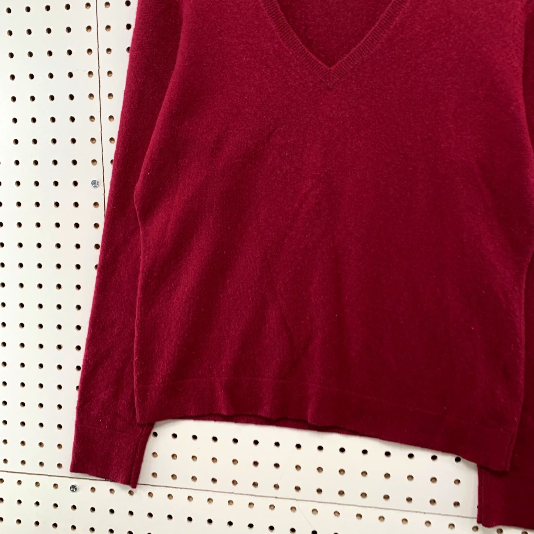 Ann Taylor Ann Taylor 100% Cashmere Sweater Womens M Red V-Neck Pullover Soft Cozy Work Size M / US 6-8 / IT 42-44 - 6 Thumbnail