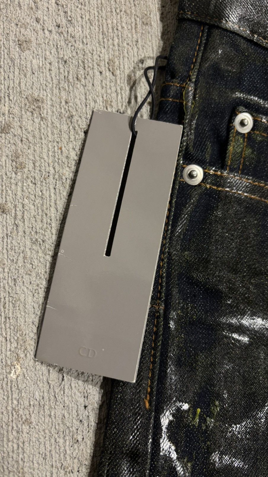 Dior × Hedi Slimane AW03 Dior Homme By Hedi Slimane Waxed Luster Denim Size US 32 / EU 48 - 8 Thumbnail