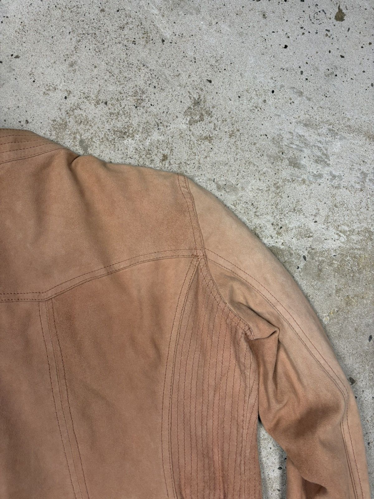 Dolce & Gabbana Vintage 2000s Dolce & Gabbana Suede Leather Utility Jacket Size M / US 6-8 / IT 42-44 - 20 Thumbnail