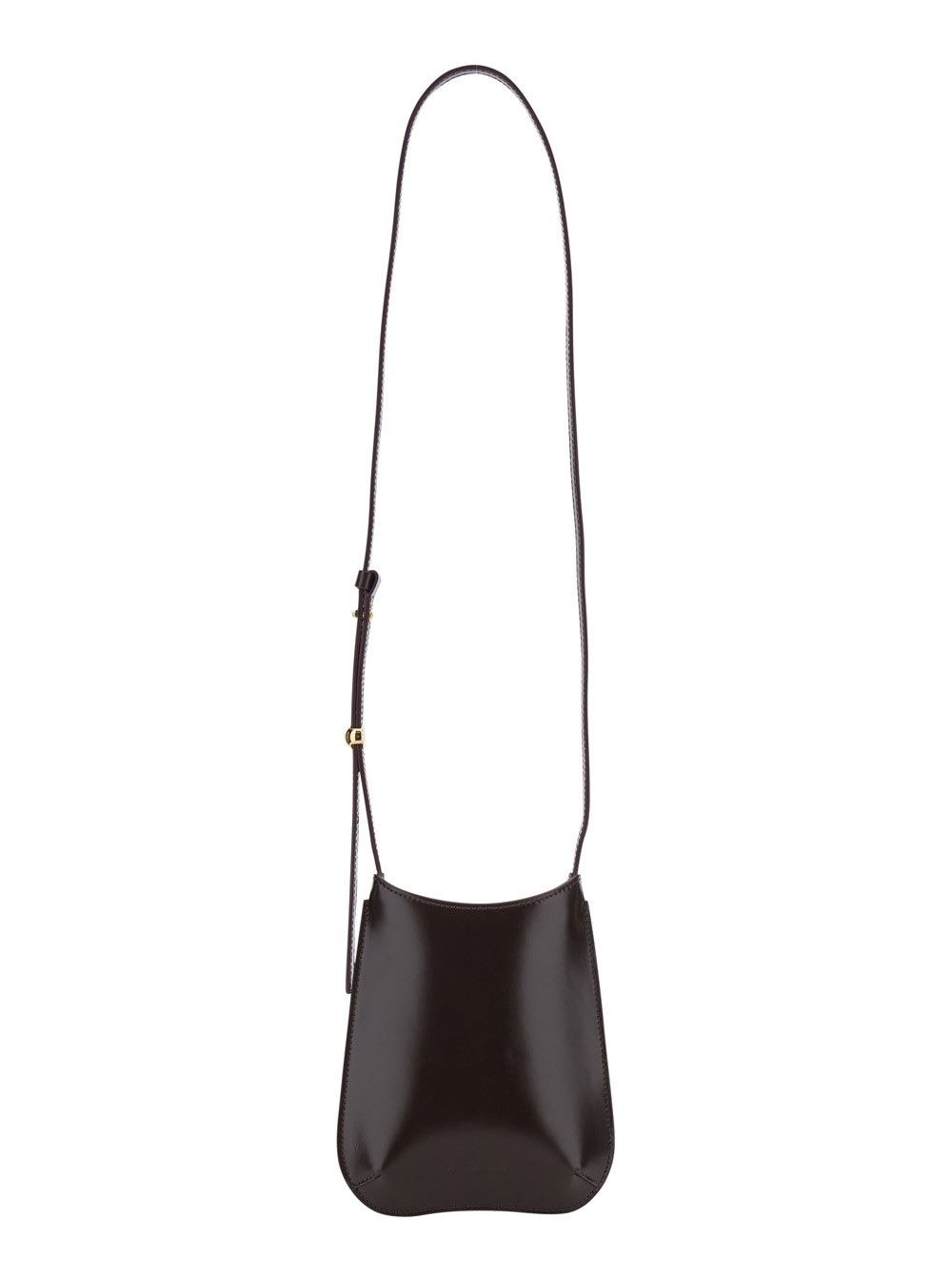 Jacquemus "Le Bisou Phone Pouch" Bordeaux Crossbody bag with Adjustable Strap and Logo on Front in Leather for Men Size ONE SIZE - 1 Thumbnail