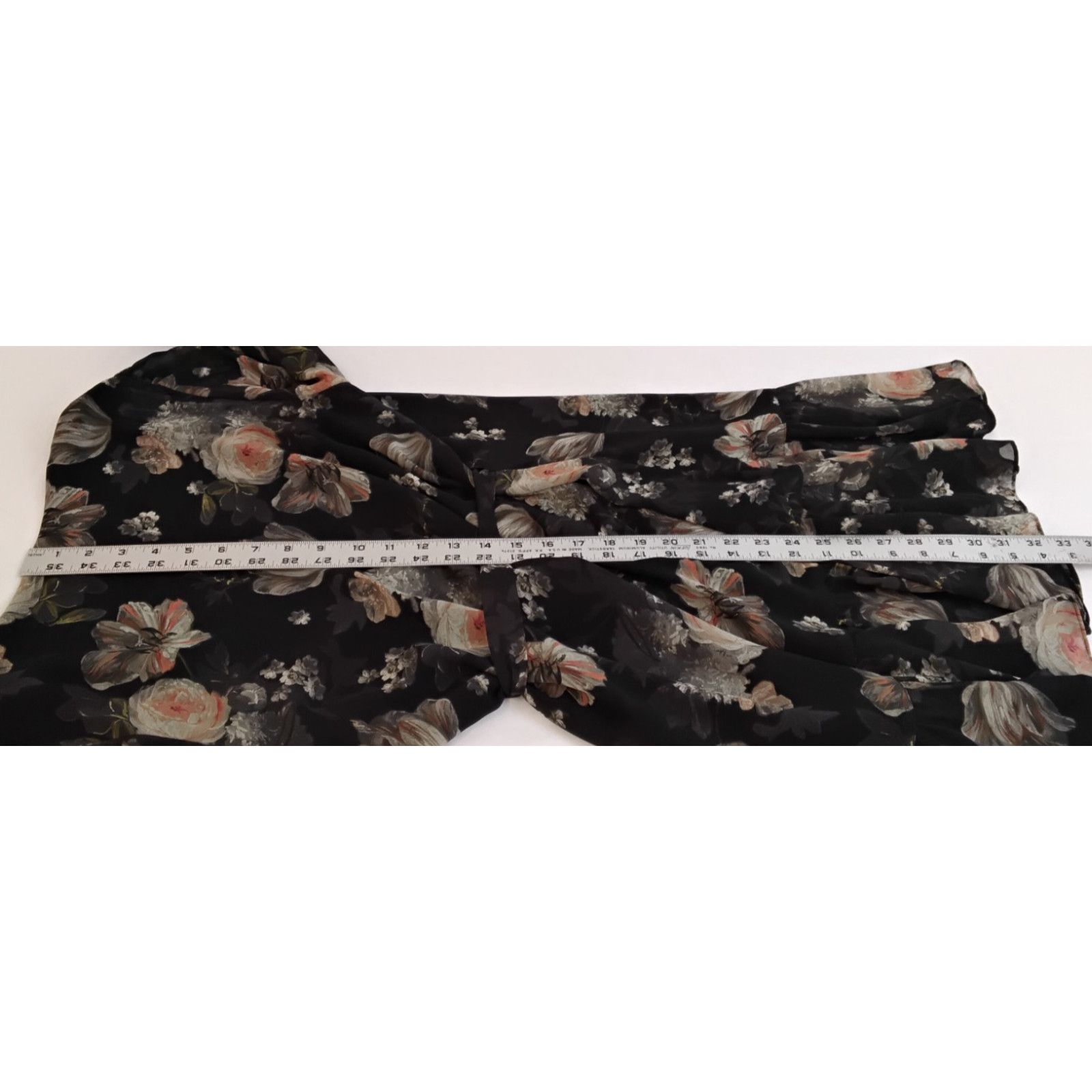 Allsaints All Saints Wrap Dress Women's M Black/Floral Flowy Jade Eden Size M / US 6-8 / IT 42-44 - 20 Thumbnail