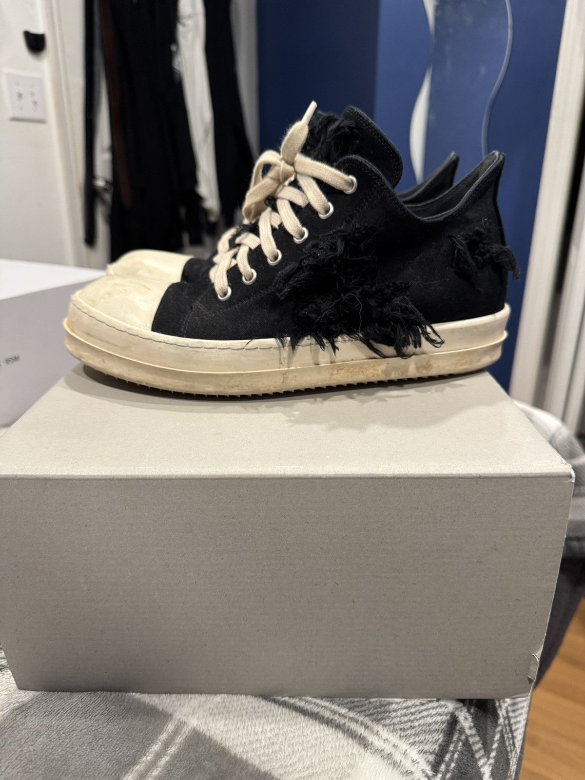 Rick Owens × Rick Owens Drkshdw Rick Owen’s Slashed Ramones Size US 9 / EU 42 - 4 Thumbnail