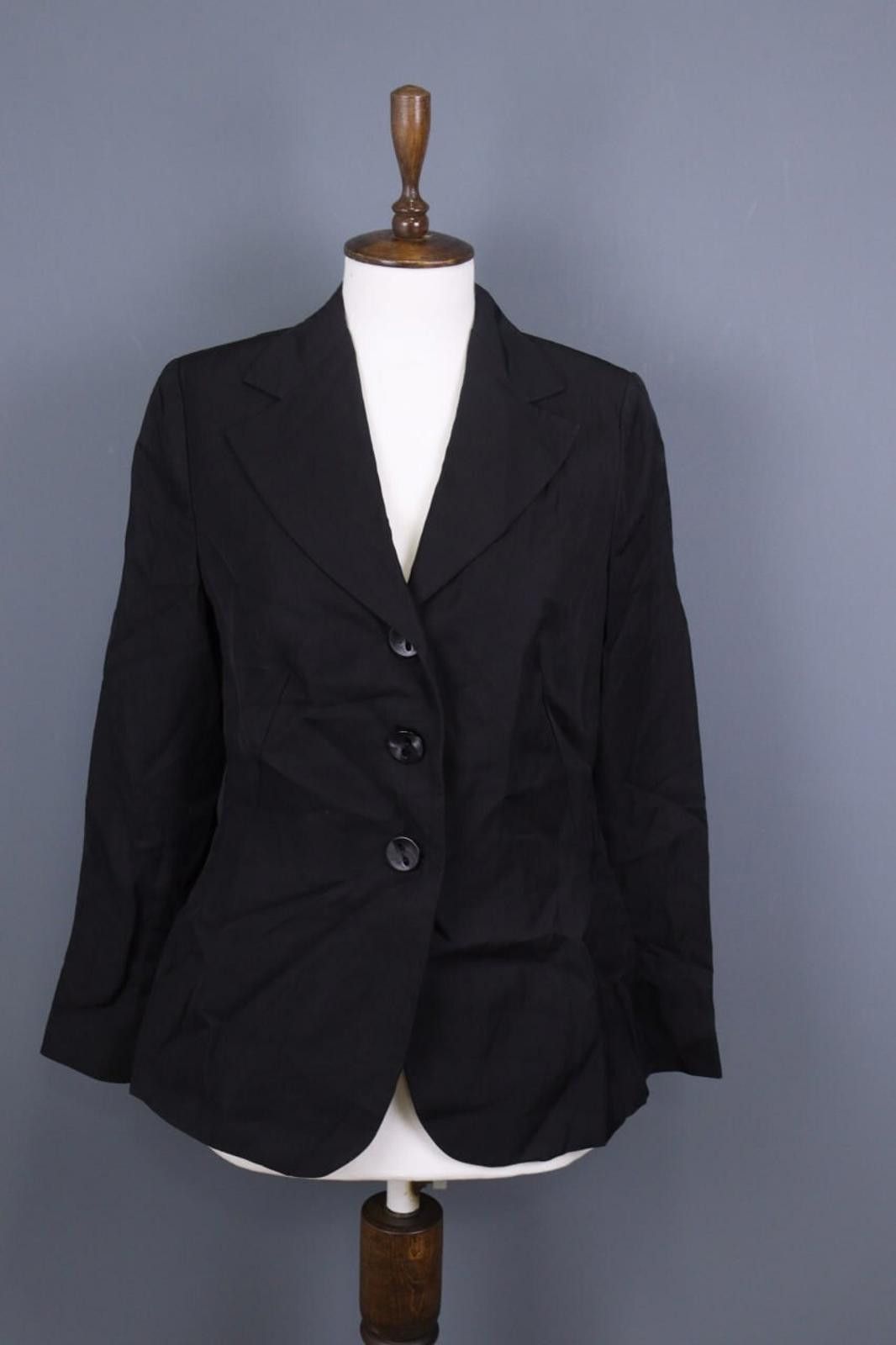 Marimekko MARIMEKKO Ritva Falla Black Cropped Blazer Jacket Size 40+ Size M / US 6-8 / IT 42-44 - 1 Thumbnail