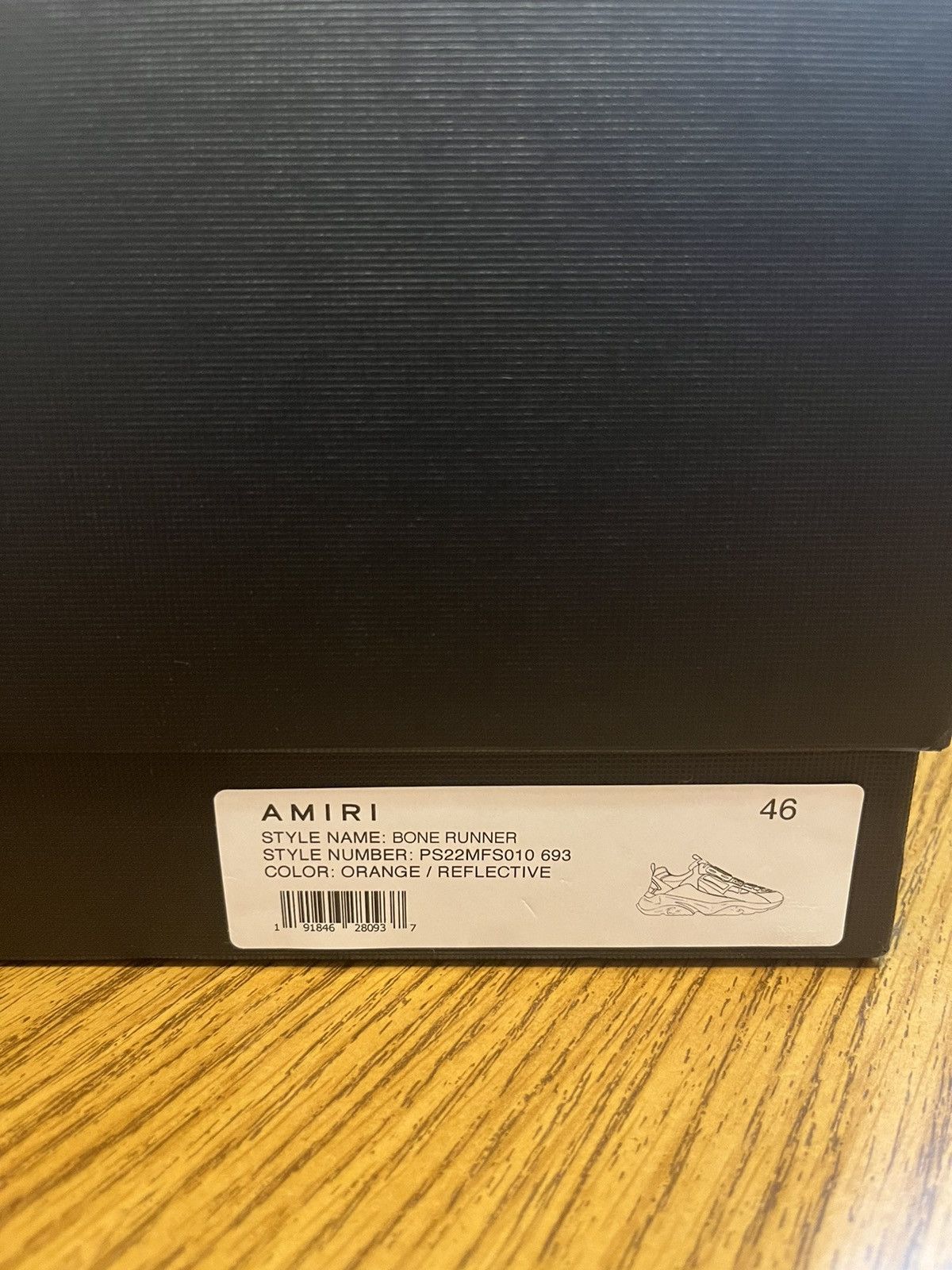 Amiri Amiri Bonerunner Sneaker (Orange) Size US 13 / EU 46 - 10 Thumbnail