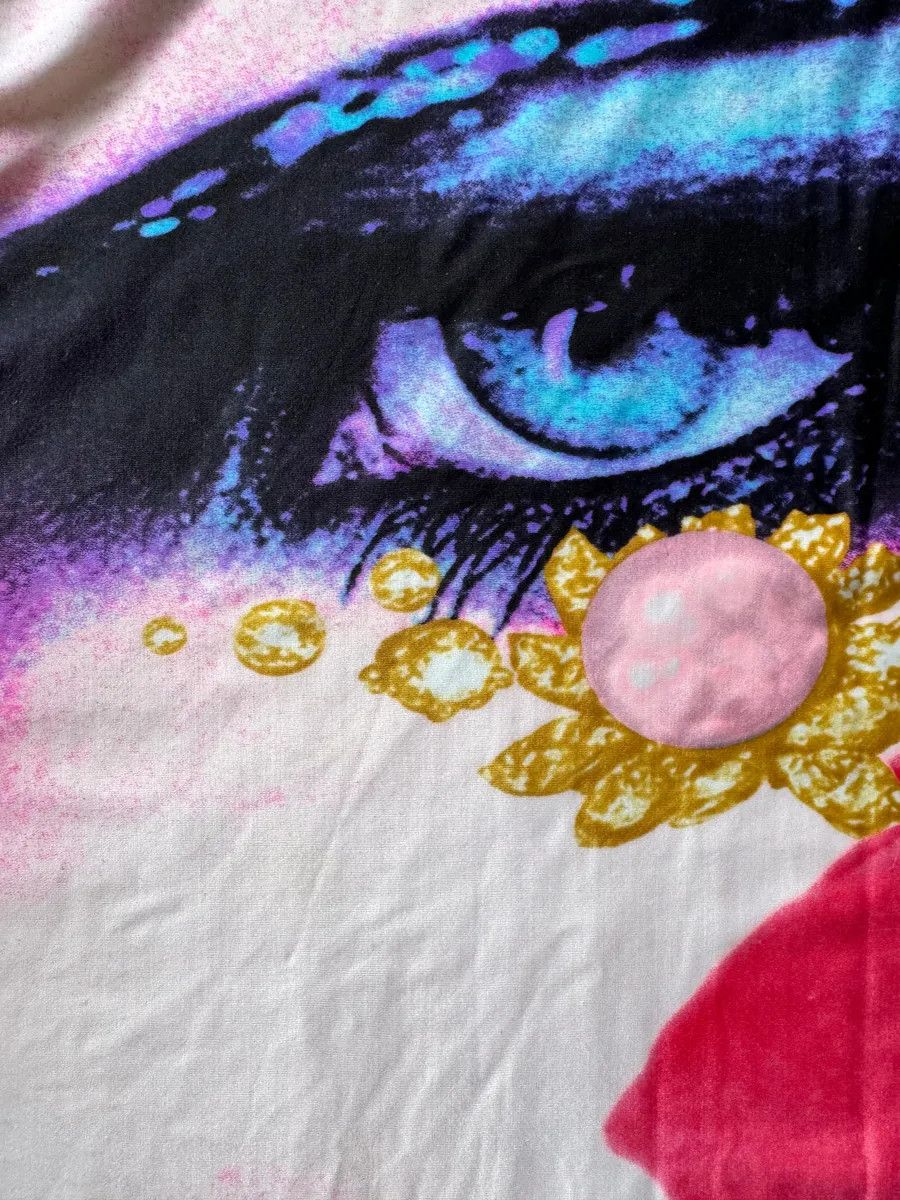 Designer × Roberto Cavalli × Vintage SS2001 Roberto Cavalli Princess Dasy Pink Eye Dress Size L / US 10 / IT 46 - 10 Thumbnail