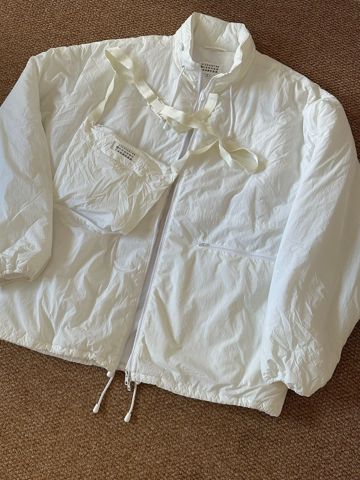 Maison Margiela Maison Margiela White men's sports cotton clothes jacket 25 Size US M / EU 48-50 / 2 - 1 Thumbnail