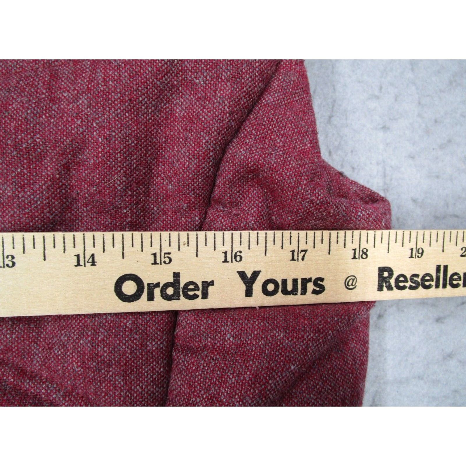Vintage Arbor Vest Womens Medium Red Wool Blend Hooded Full Zip Quilted Fleece Lined Size M / US 6-8 / IT 42-44 - 7 Thumbnail