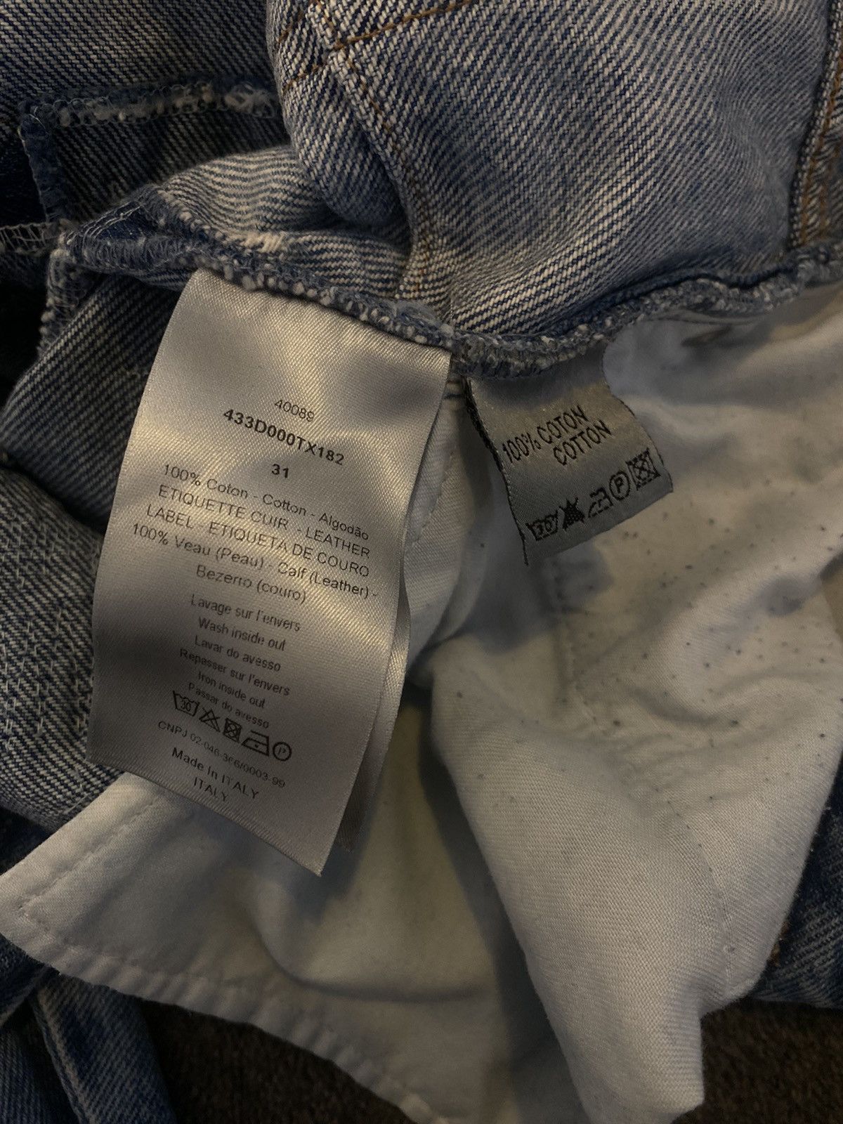 Dior Dior homme SS06 “rip repair” by Hedi Slimane Size US 31 - 8 Thumbnail