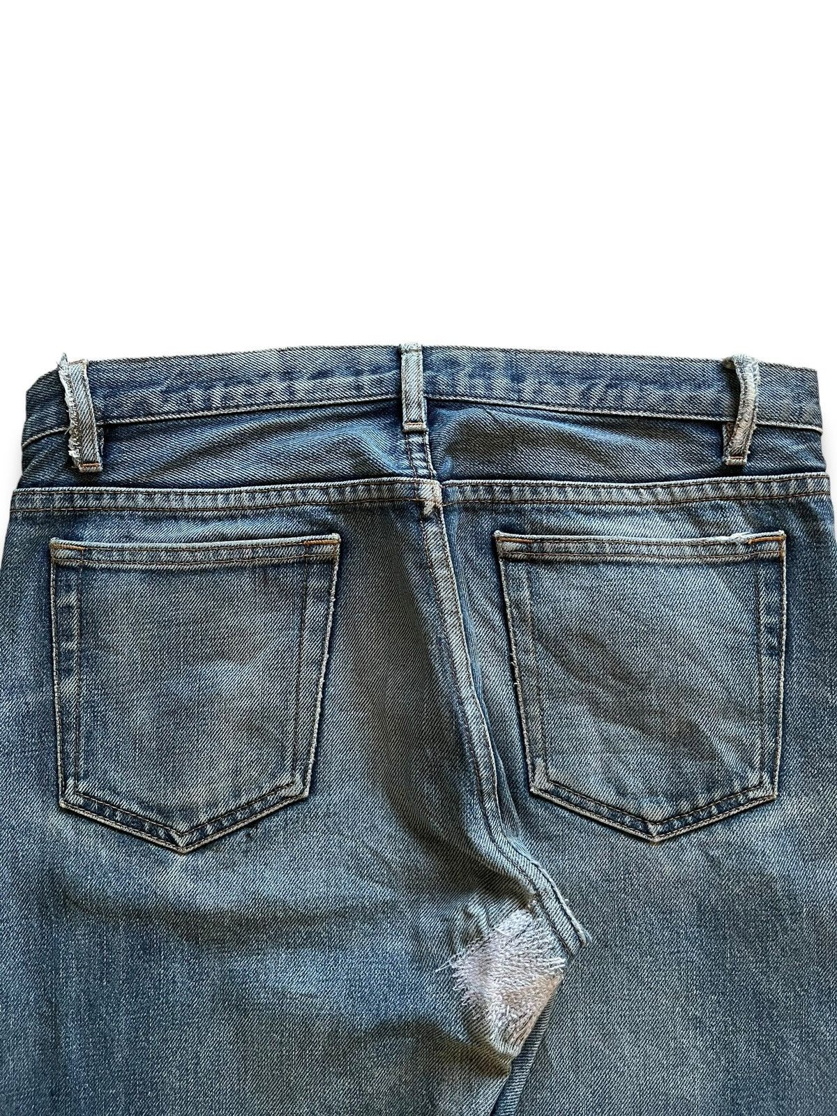 A.P.C. Vintage Apc Paris Button Fly Faded Wash Distressed Jeans Size US 30 / EU 46 - 8 Thumbnail