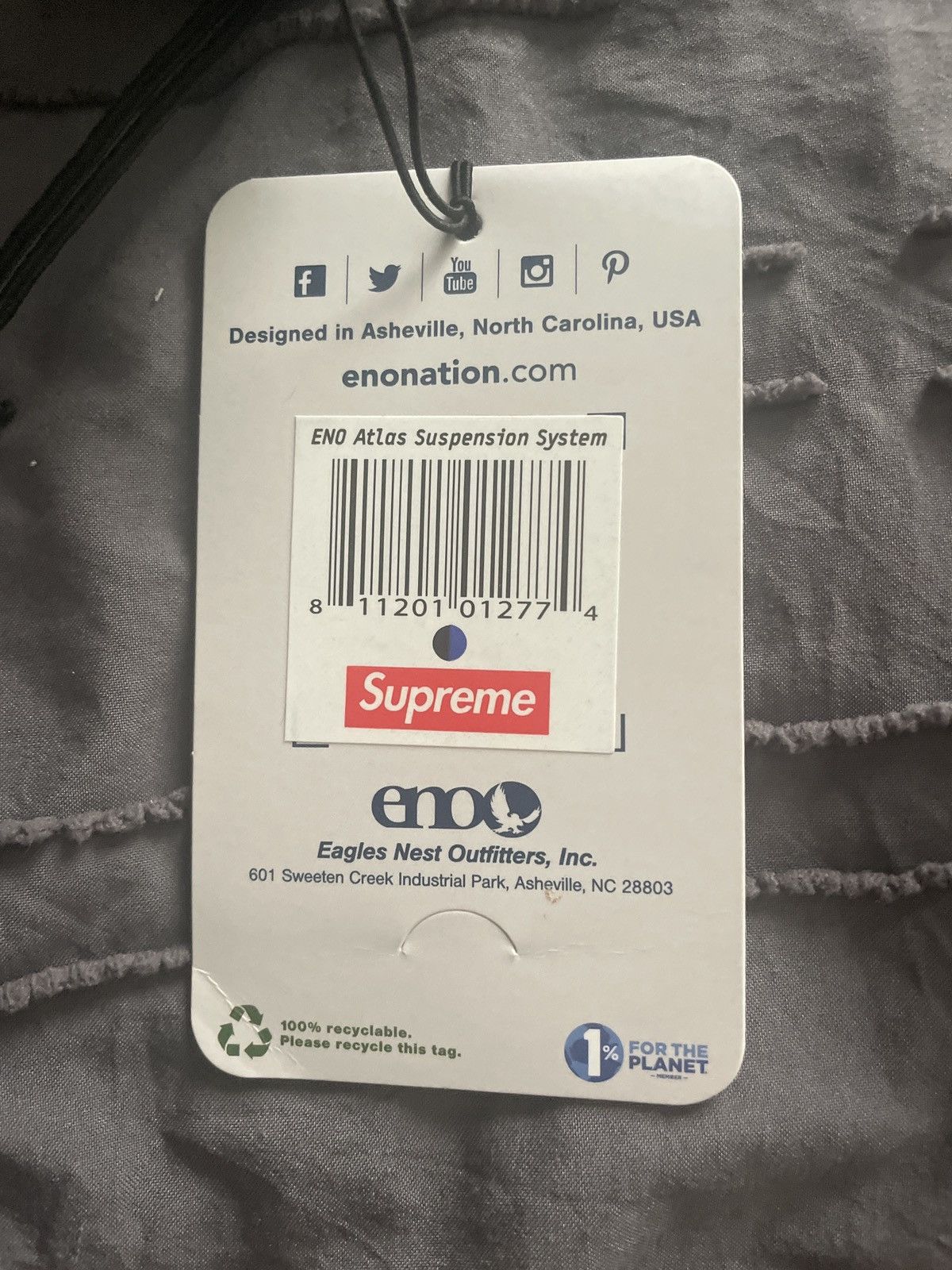 Supreme Supreme Eno Hammock - Black Size ONE SIZE - 5 Thumbnail