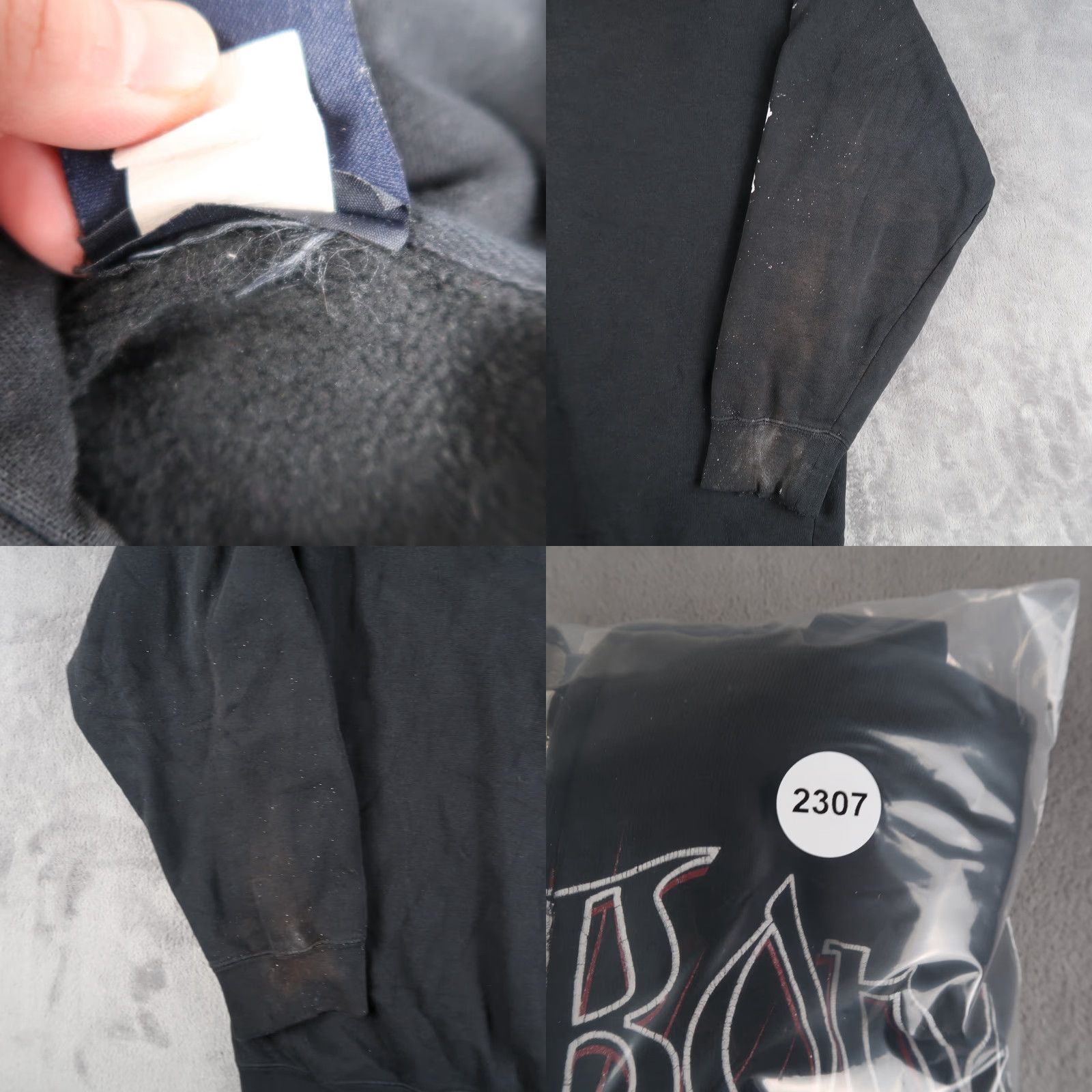 Billabong VINTAGE Billabong Grunge Hoodie Large Black Zip Up Sweatshirt Mens L Size US L / EU 52-54 / 3 - 10 Thumbnail