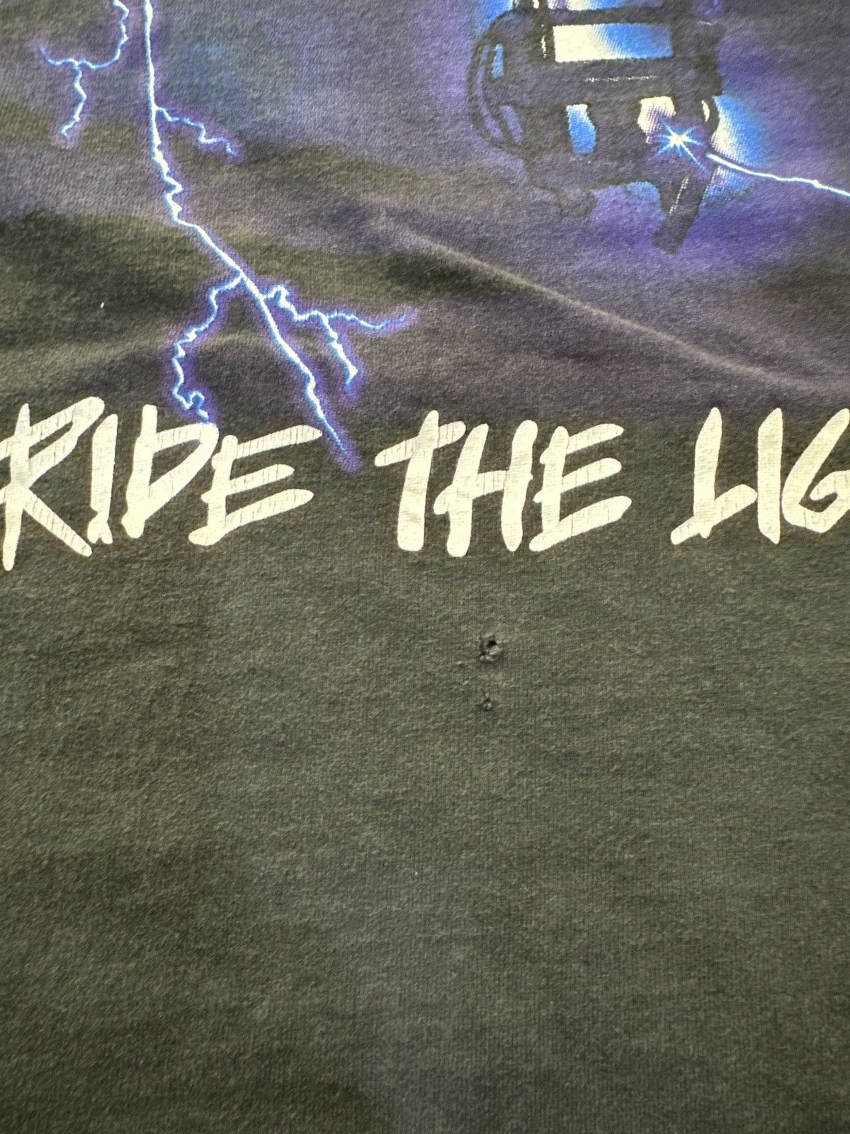 Band Tees × Vintage Vintage Metallica Ride The Lightning Faded Tee Size US M / EU 48-50 / 2 - 8 Thumbnail