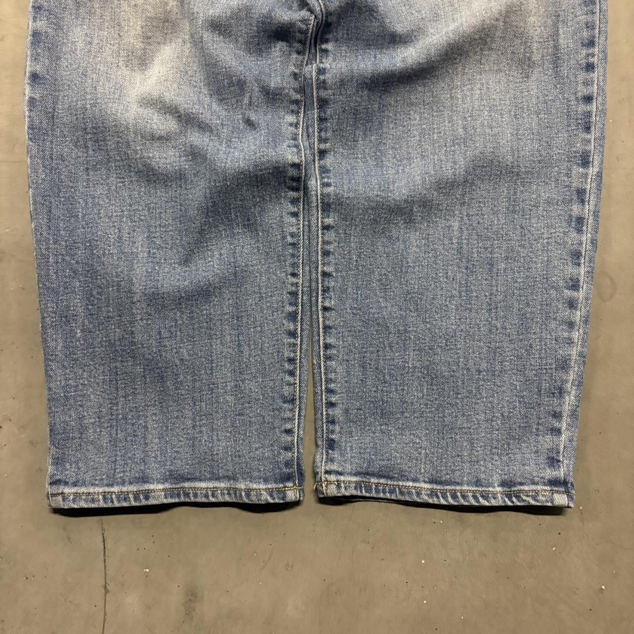 Japanese Brand × Old Navy × Vintage Crazy Vintage Y2K/2000s Baggy Old Navy OG Loose Light Blue Wash Denim Jeans! Size US 34 / EU 50 - 3 Thumbnail