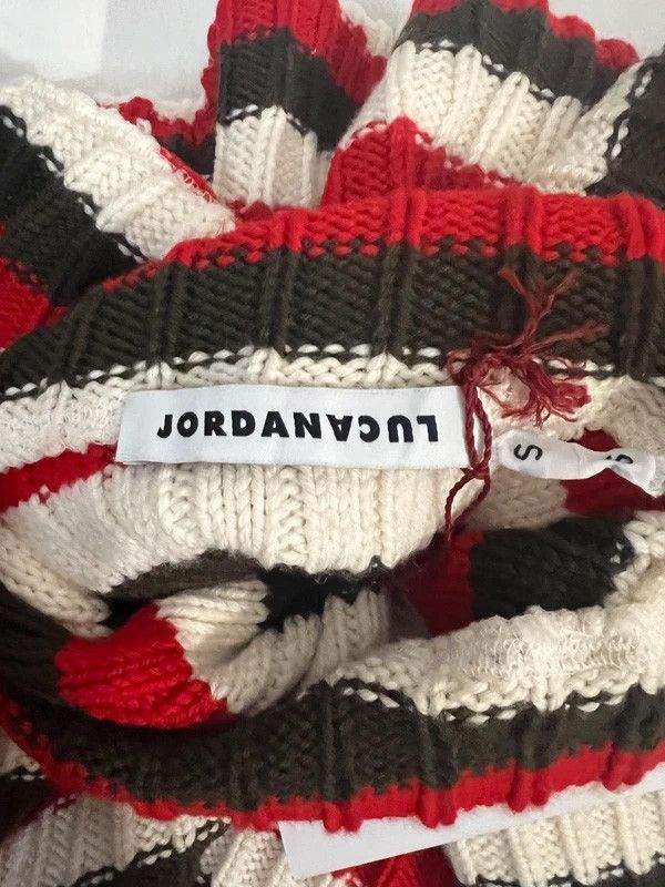 JordanLuca Oversize Striped Ladder-Stitch Turtleneck Sweater Size US S / EU 44-46 / 1 - 10 Thumbnail