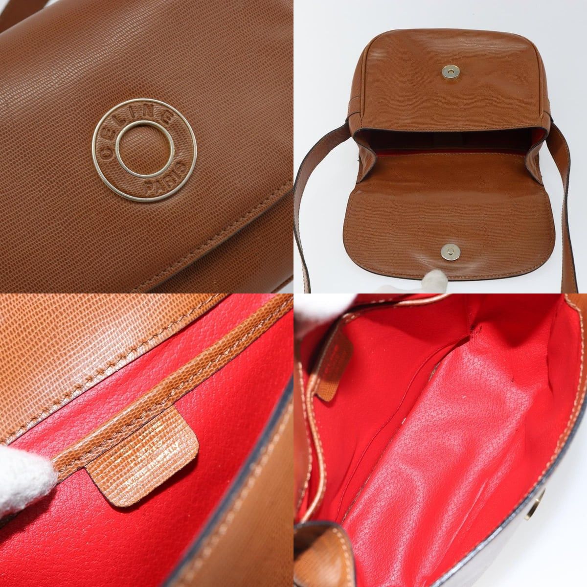 Celine CELINE Shoulder Bag Leather Brown Gold Size ONE SIZE - 11 Thumbnail