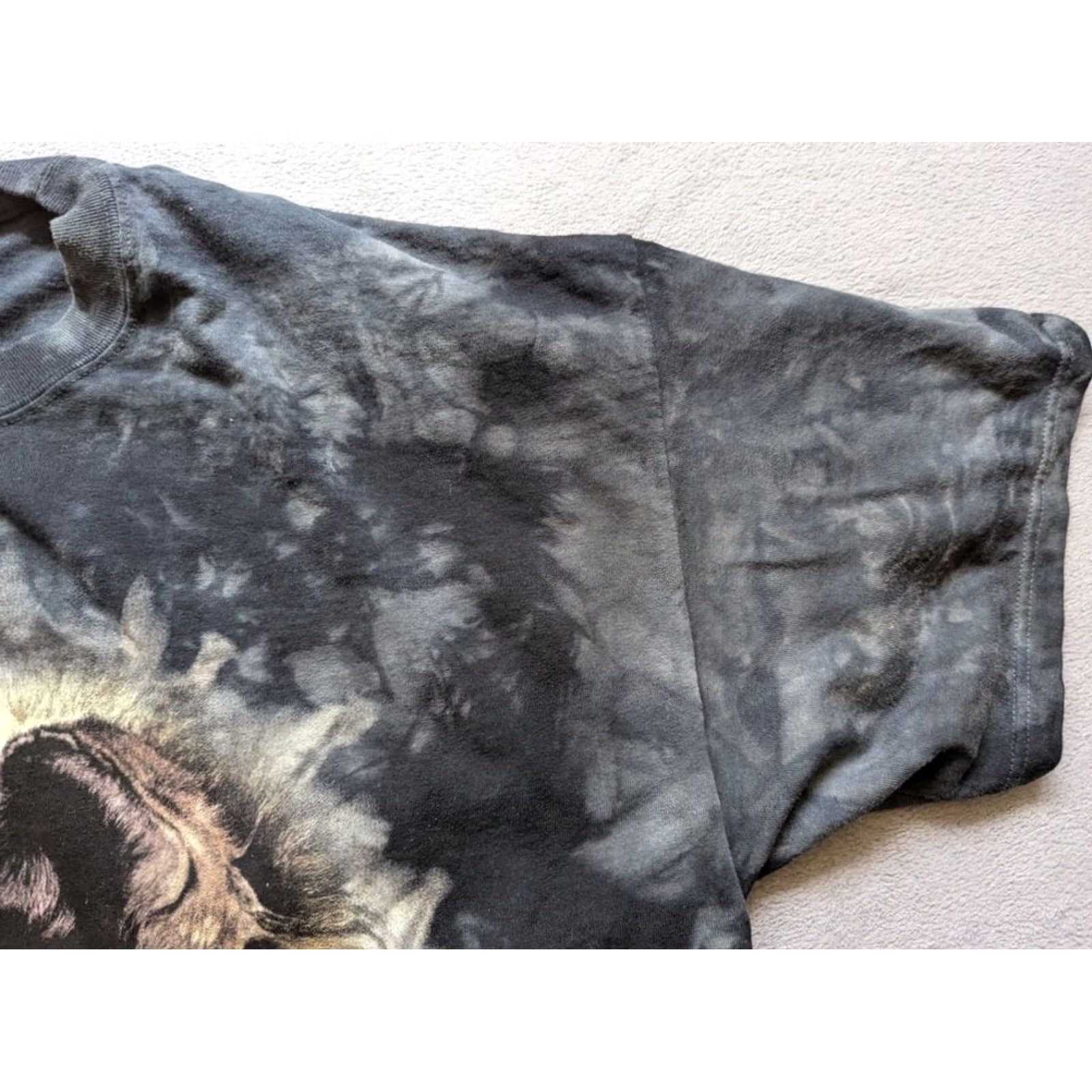 The Mountain The Mountain Wolf Tie Dye Shirt Mens XXL Gray Size US XXL / EU 58 / 5 - 7 Thumbnail