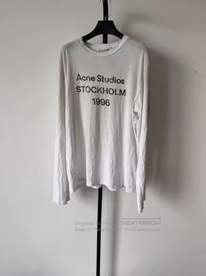 Acne Studios Acne Studios 1996 Series Letter Logo Distressed Print Crew Size US M / EU 48-50 / 2 - 1 Thumbnail