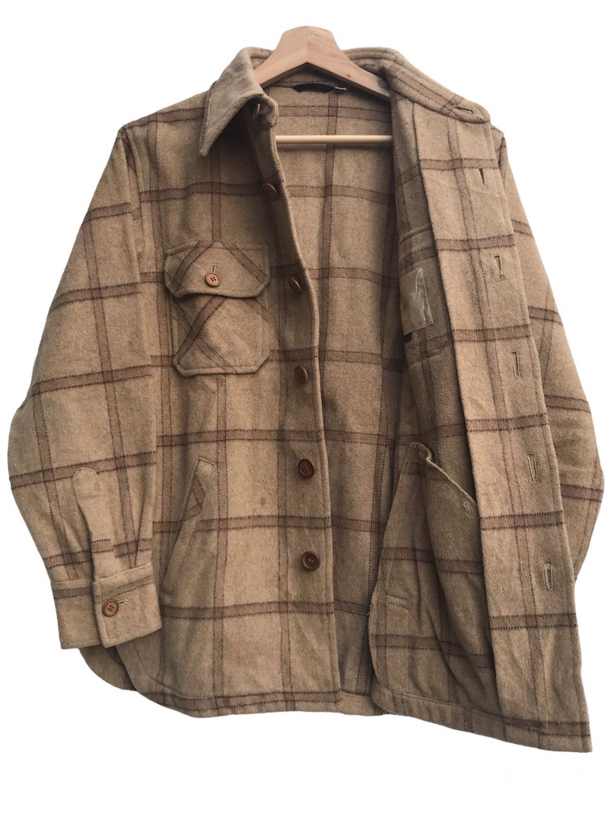 Flannel × Japanese Brand × Vintage Vintage 90s Tartan Flannel Shirt Jacket Size US M / EU 48-50 / 2 - 2 Thumbnail