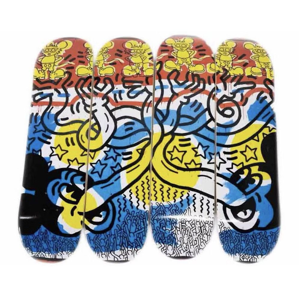 Diamond Supply Co. × Keith Haring NEW Diamond Supply Co. Disney Keith Haring Mickey Deck Set Size ONE SIZE - 1 Thumbnail