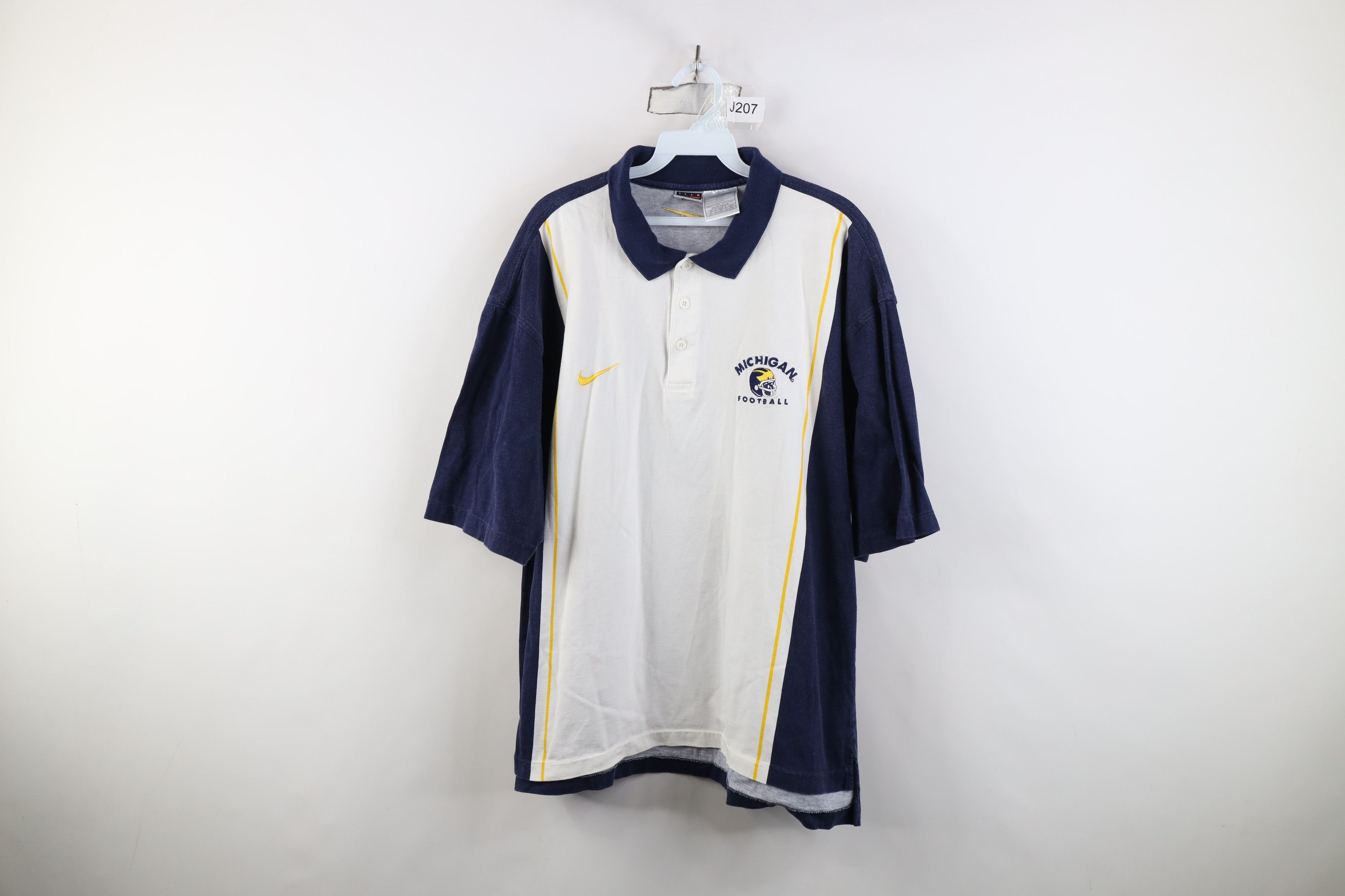 Nike Vintage 90s Nike University of Michigan Football Polo Shirt Size US XL / EU 56 / 4 - 1 Thumbnail