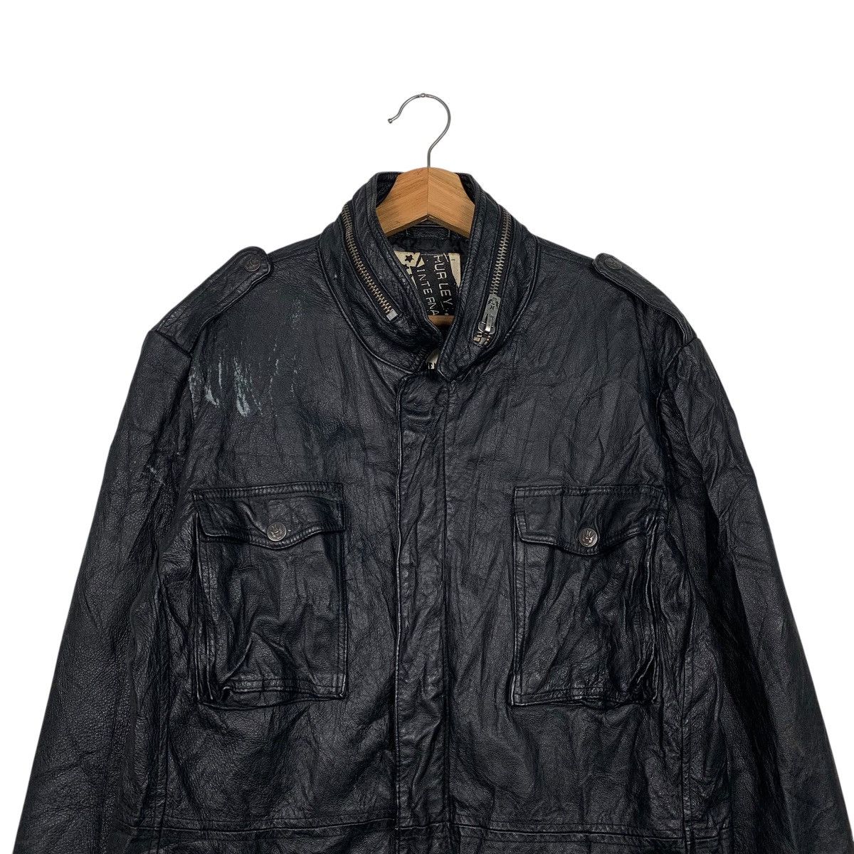 Hurley Hurley International Leather Jacket Size US L / EU 52-54 / 3 - 2 Thumbnail