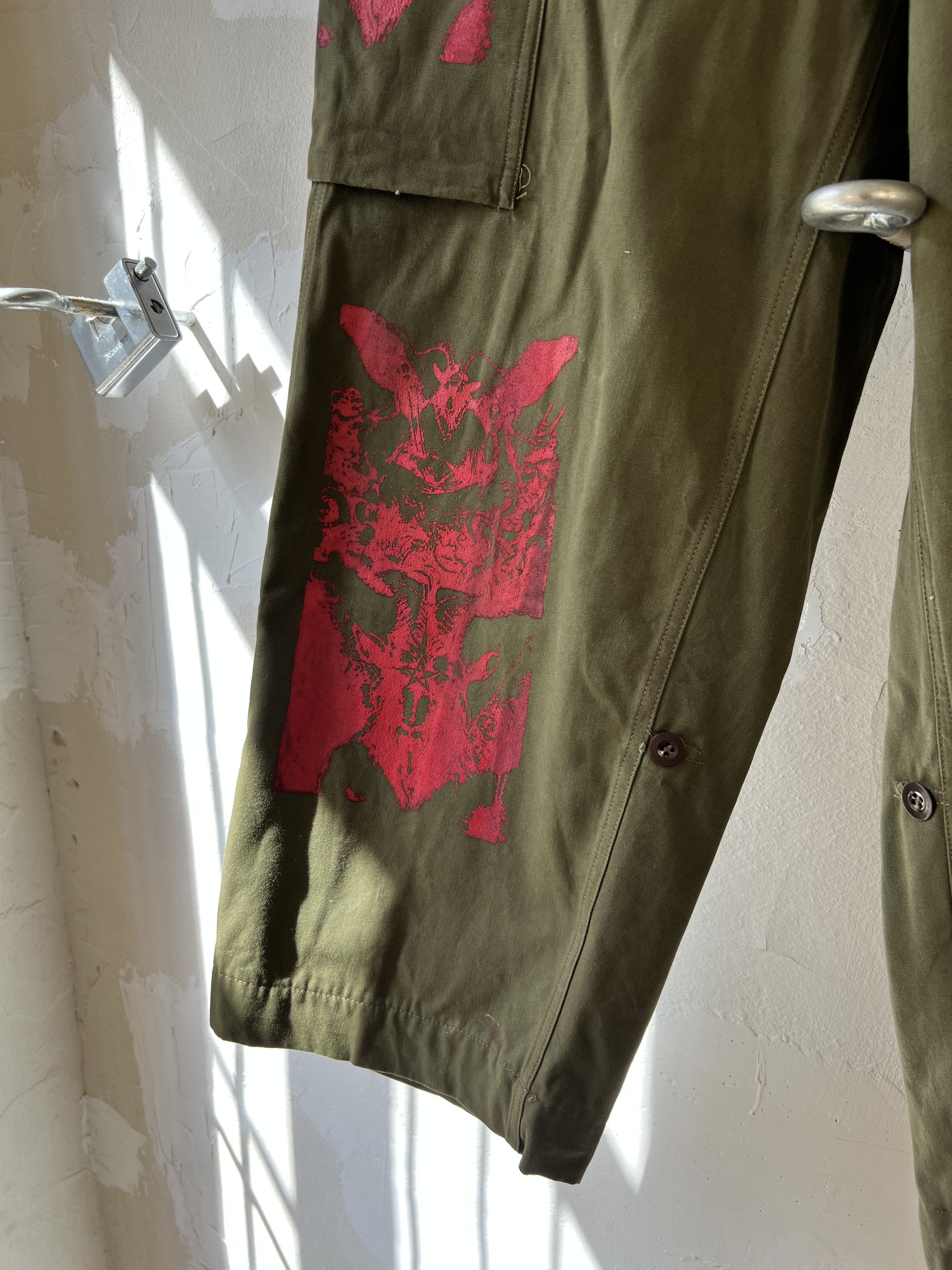 Unsound Rags 1956 Vintage Heavy Cotton SeyNaeve MVO USA Cargo Pant Size US 30 / EU 46 - 3 Thumbnail