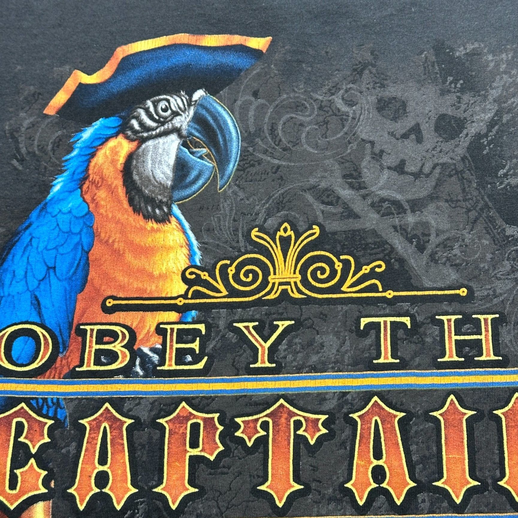Anvil Vintage Amphibious Outfitters Shirt Mens L Gray Obey The Captain Graphic Tee Size US L / EU 52-54 / 3 - 3 Thumbnail