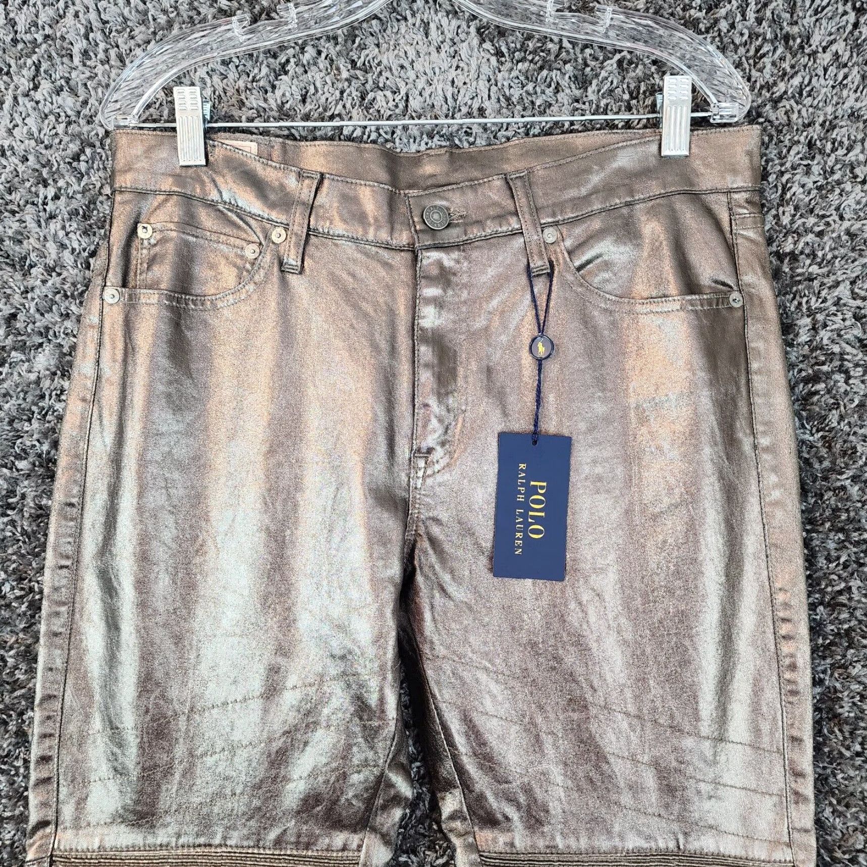 Polo Ralph Lauren VINTAGE Polo Ralph Lauren Men's Pants Skinny Ankle Stretch Size 33 Copper 90s Mens Size US XS / EU 42 / 0 - 3 Thumbnail