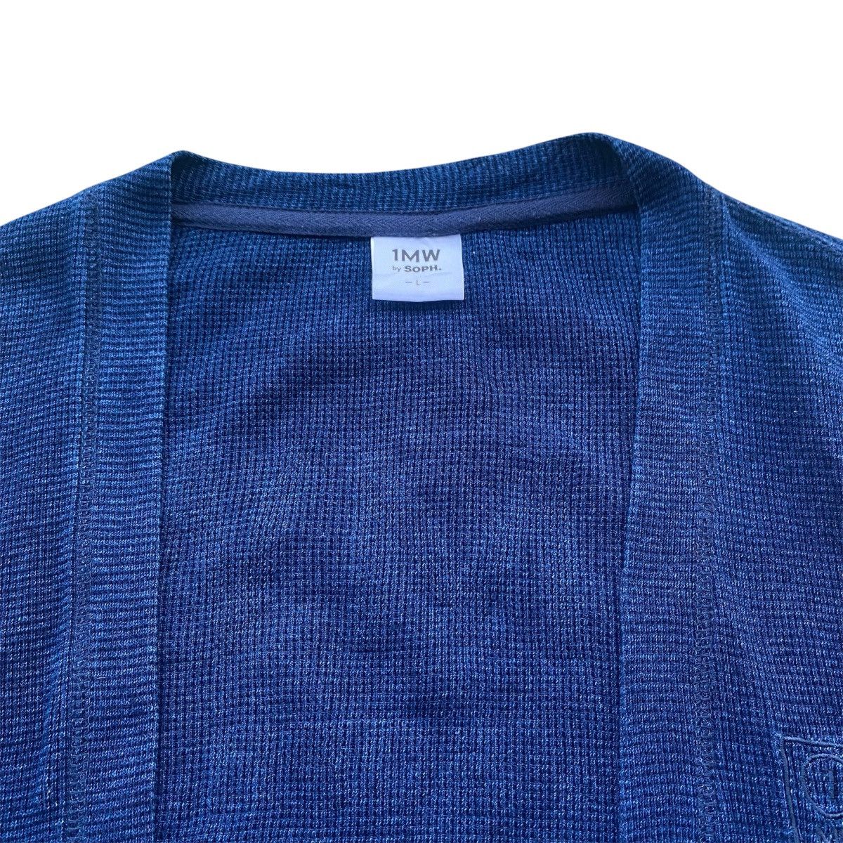 Sophnet. ‼️LAST DROP‼️1MW by SOPHNET. x GU indigo-dyed knit Cardigan Size US L / EU 52-54 / 3 - 13 Thumbnail