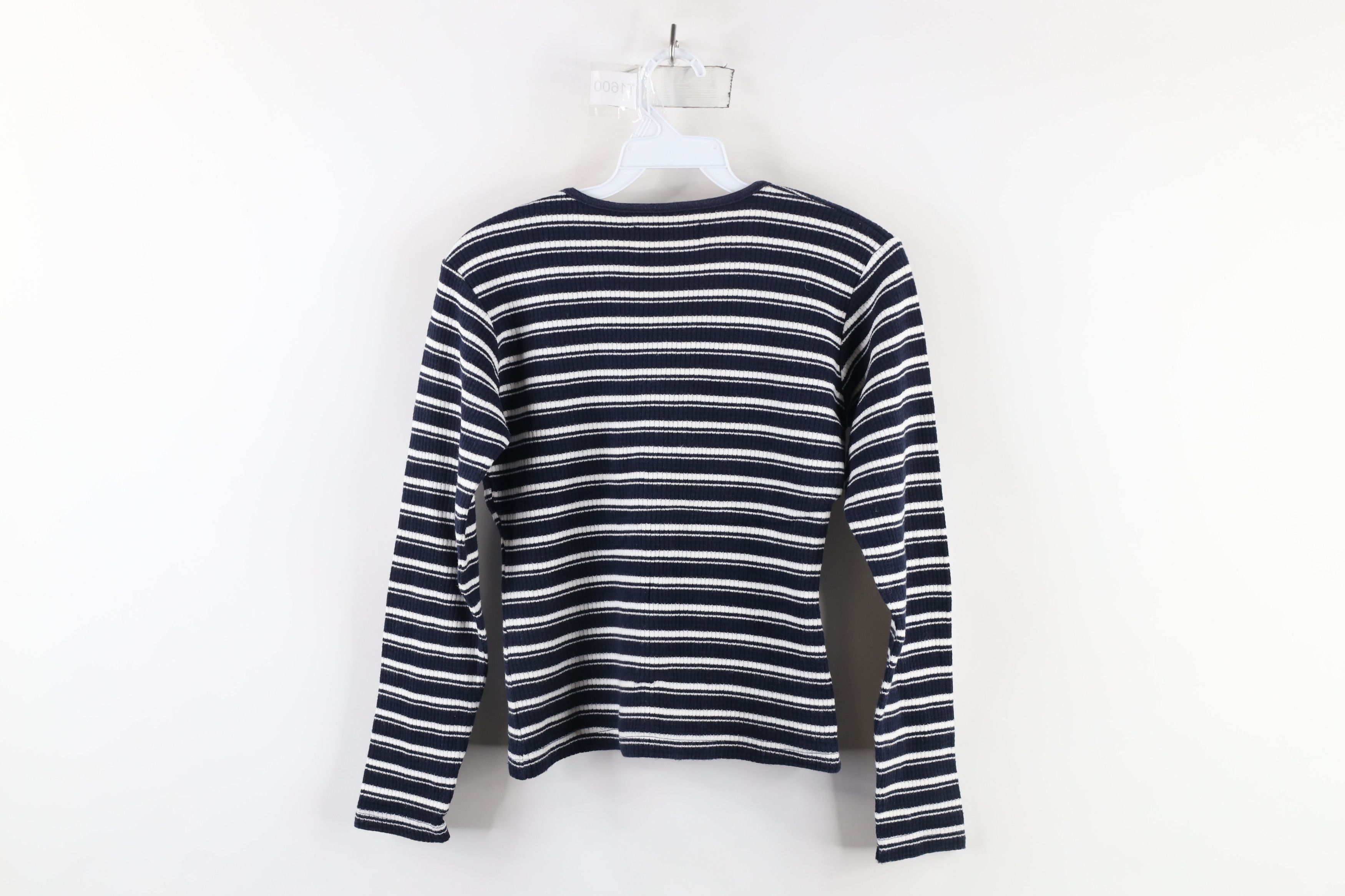 Vintage Vintage 90s Streetwear Cropped Thermal Long Sleeve T-Shirt Size L / US 10 / IT 46 - 7 Thumbnail