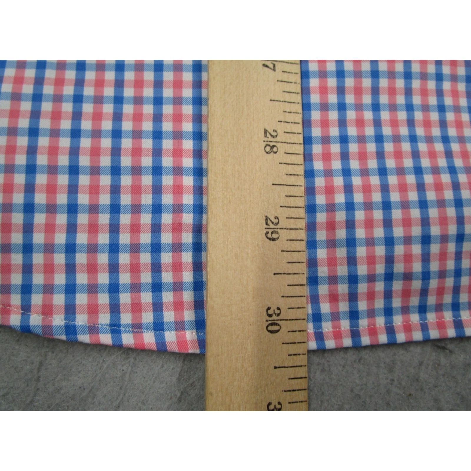 Vineyard Vines Vineyard Vines Shirt Mens 2XL Pink Blue Gingham Slim Fit Whale Shirt Performance Size US XXL / EU 58 / 5 - 6 Thumbnail