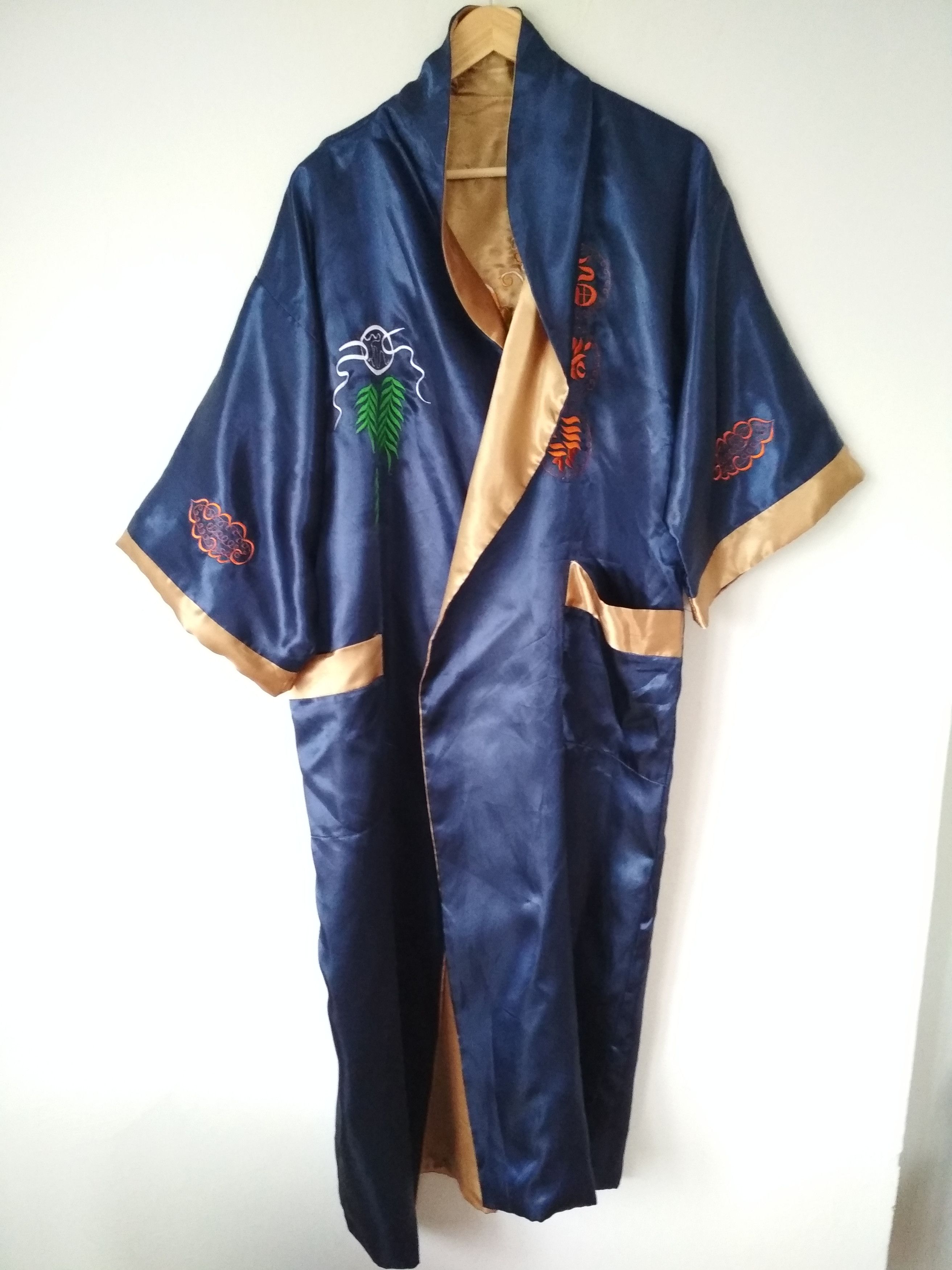 Japanese Brand Zhi Cheng double-sided kimono embroidered tiger dragon Size US XXL / EU 58 / 5 - 4 Thumbnail