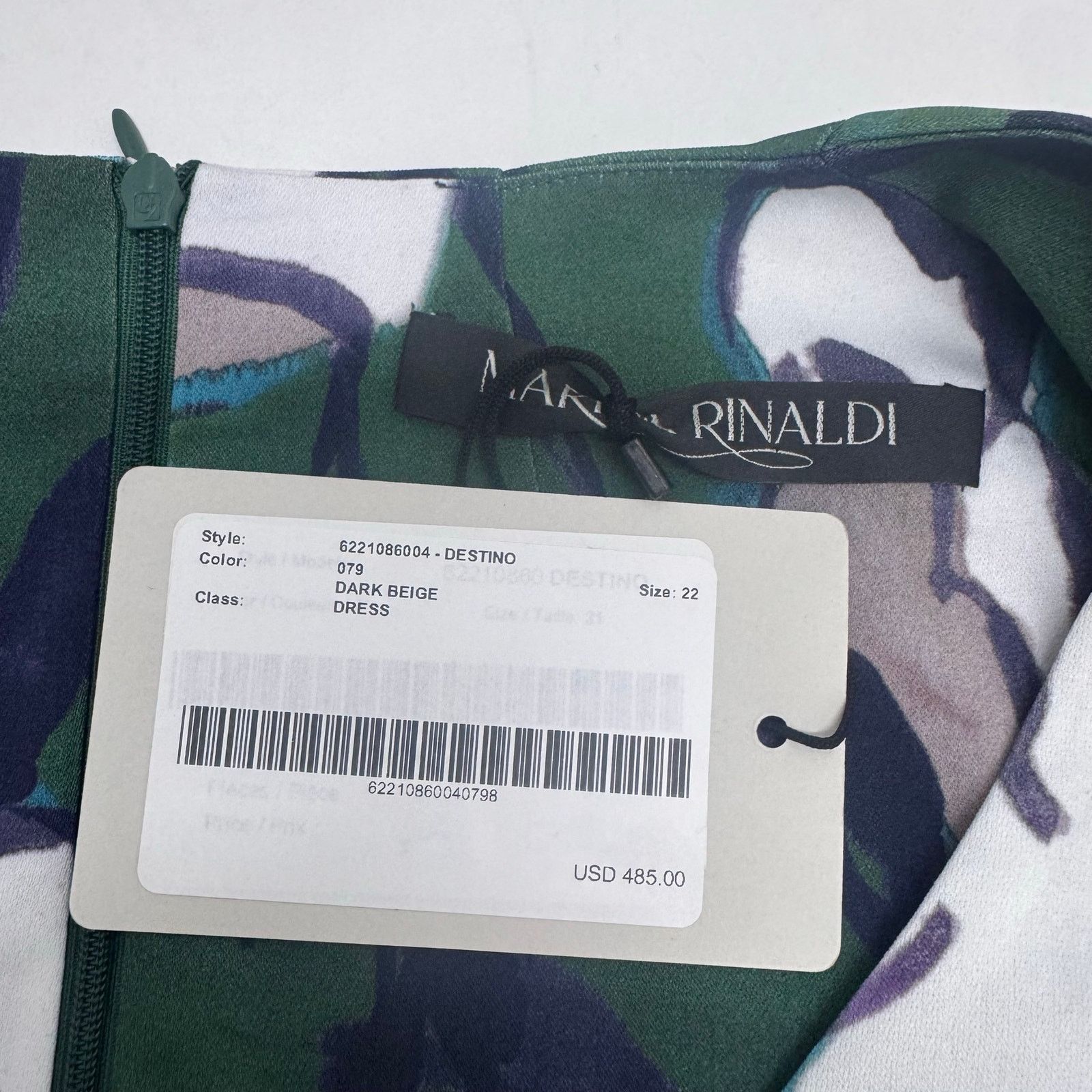 Marina Rinaldi Marina Rinaldi Destino Floral Printed Dress Green US 22 Size 3XL / US 20-22 - 8 Thumbnail