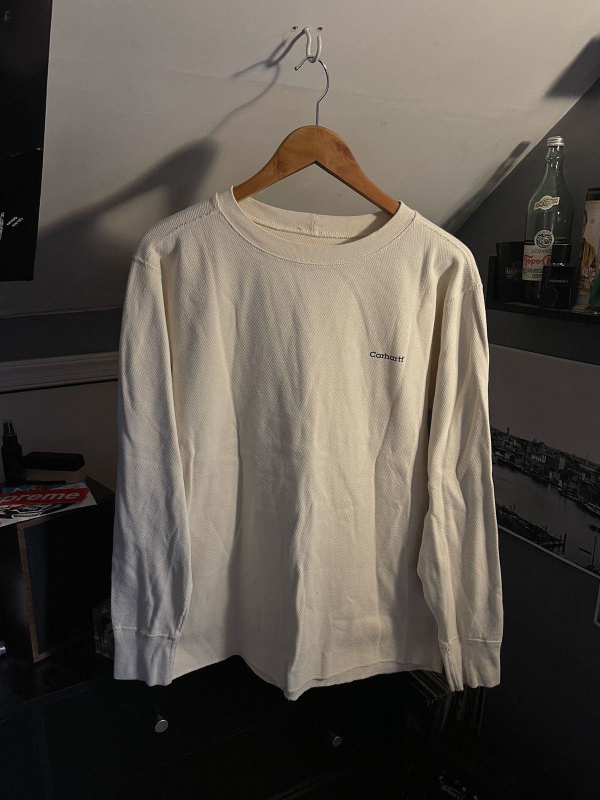 Vintage Y2K Carhartt Waffle Thermal Longsleeve Size US L / EU 52-54 / 3 - 1 Thumbnail