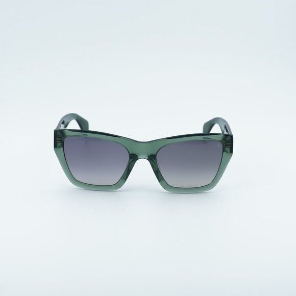 Rag & Bone Rag & Bone RNB1046/G/S 01ED PR Sunglasses Green Square Frame Size ONE SIZE - 3 Thumbnail