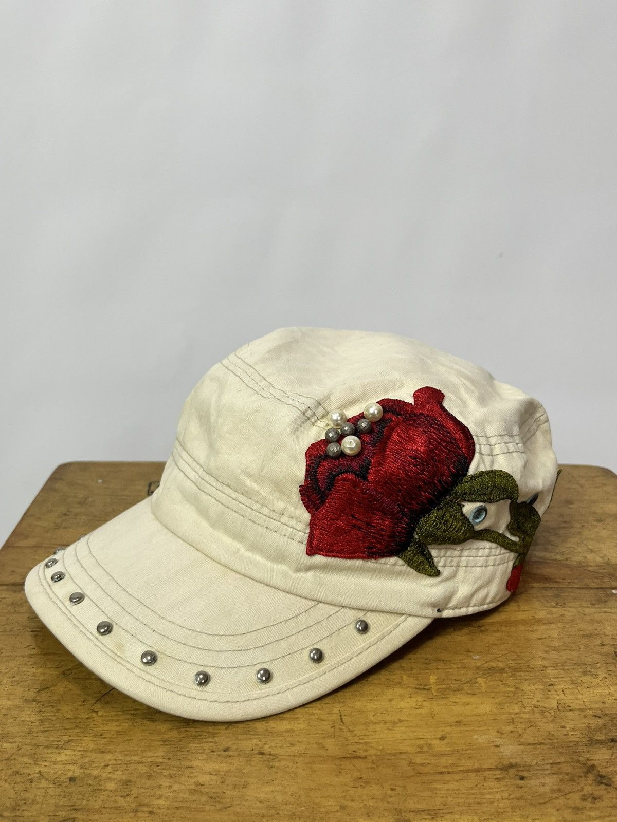 Japanese Brand Vintage Rose cap Size ONE SIZE - 5 Thumbnail