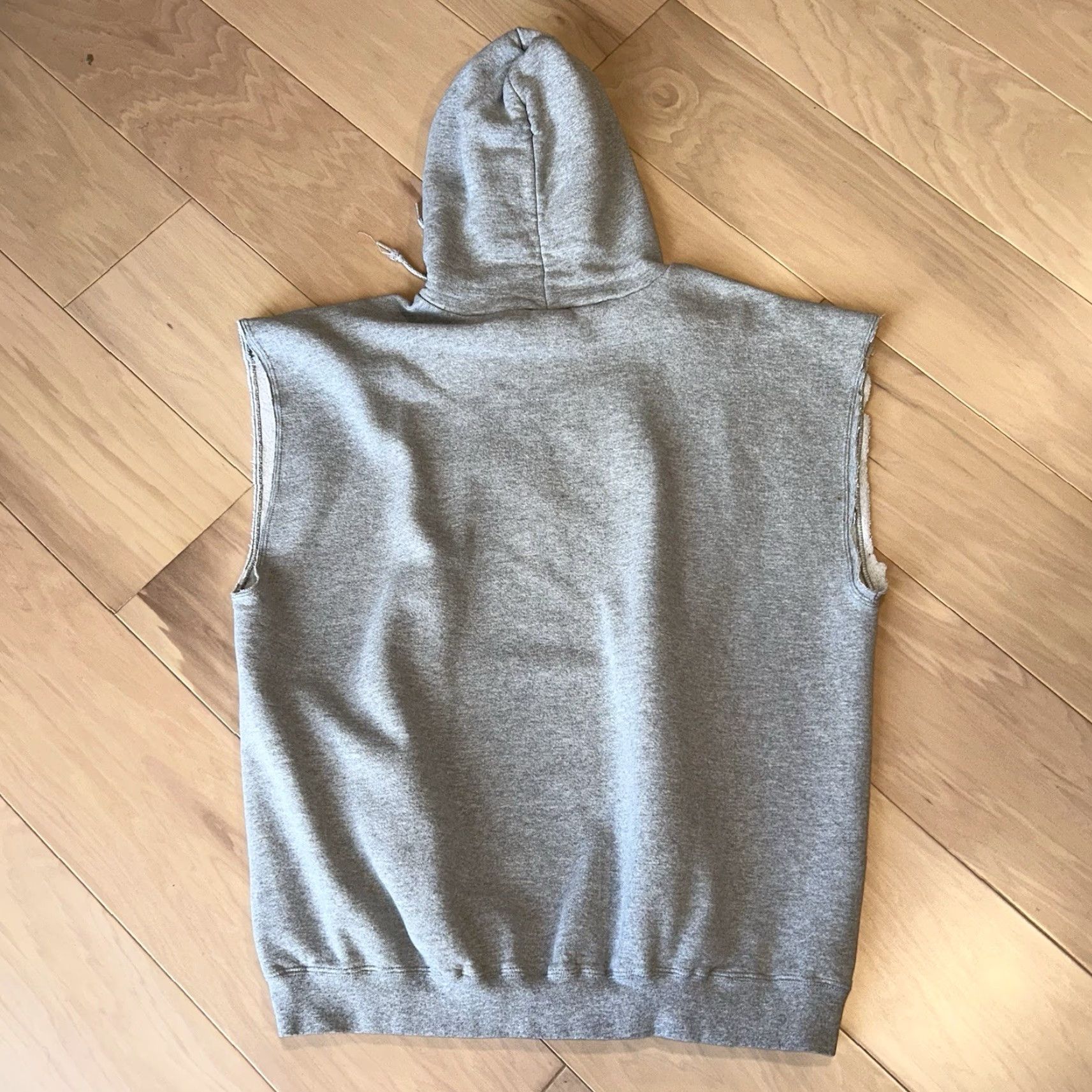 Nike VINTAGE Nike Hoodie Sleeveless Pullover Men XL Hooded Drawstring Gray Embroidered Nike USA Vtg 90s Style Sportswear Size US XL / EU 56 / 4 - 4 Thumbnail
