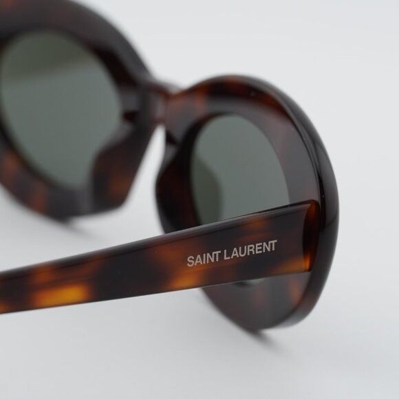 Saint Laurent Paris Saint Laurent SL 594 009 Sunglasses Havana Oval Frame Size ONE SIZE - 6 Thumbnail