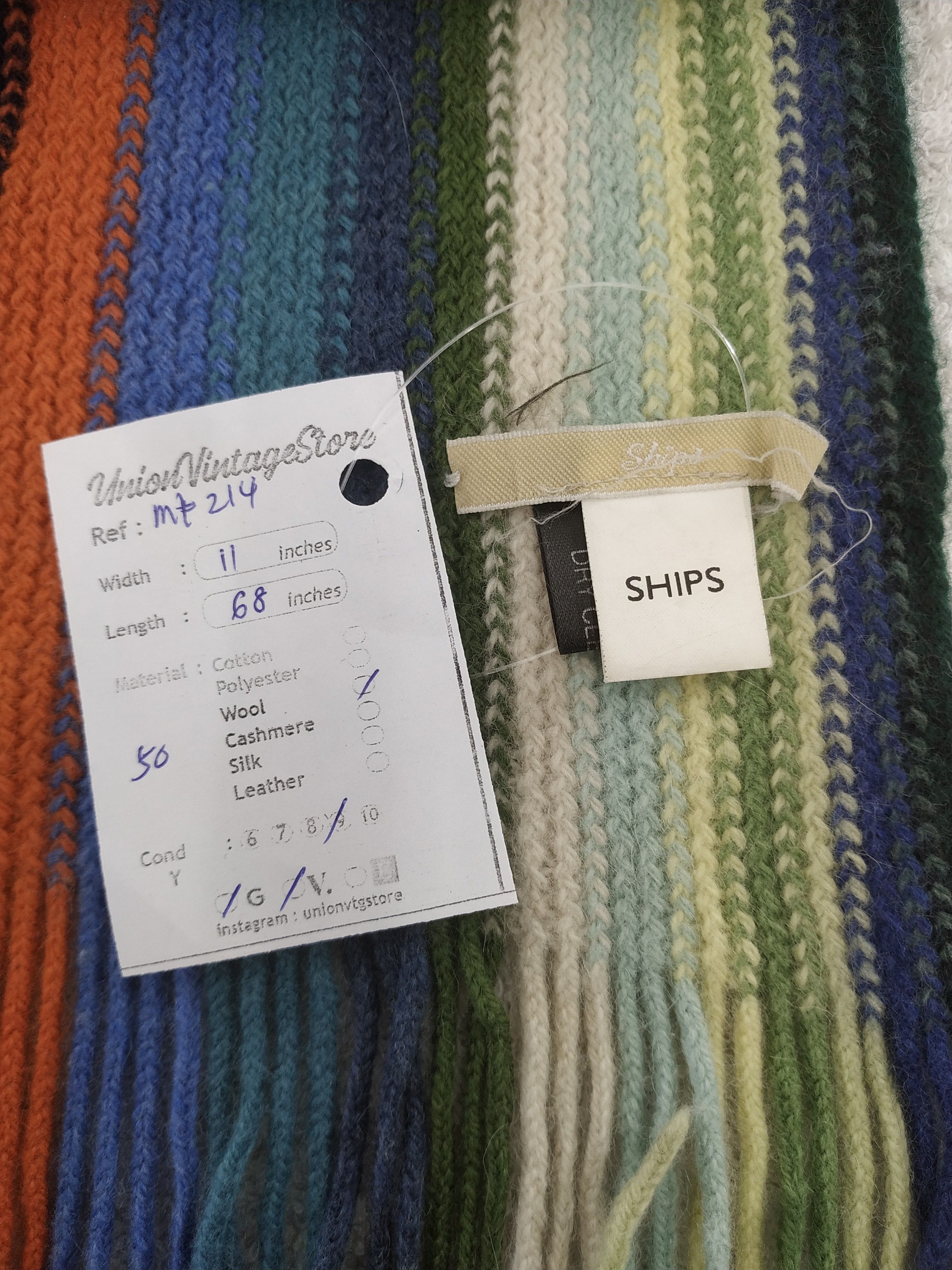 SHIPS Vintage Ships Scarf/Muffler/Neckwear MF214 Size ONE SIZE - 5 Thumbnail