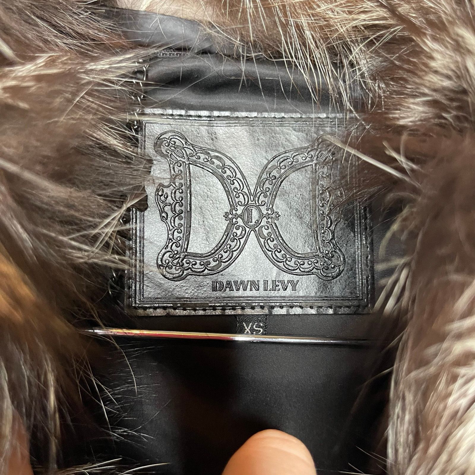 Other Dawn Levy black down filled coat with real fox fur trim XS Size XS / US 0-2 / IT 36-38 - 2 Thumbnail