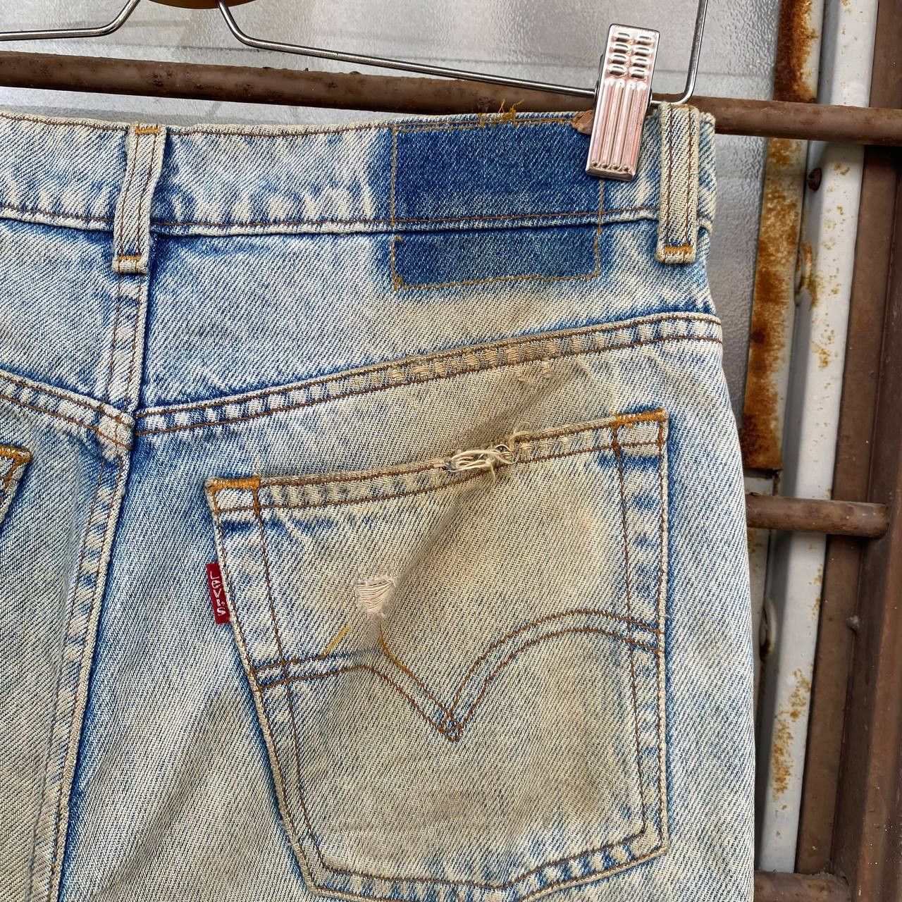 Levi's × Vintage SUPER CRAZY DIRTY VINTAGE LEVIS 1989 DENIM LOT 606 BJ07-10 Size US 28 / EU 44 - 11 Thumbnail