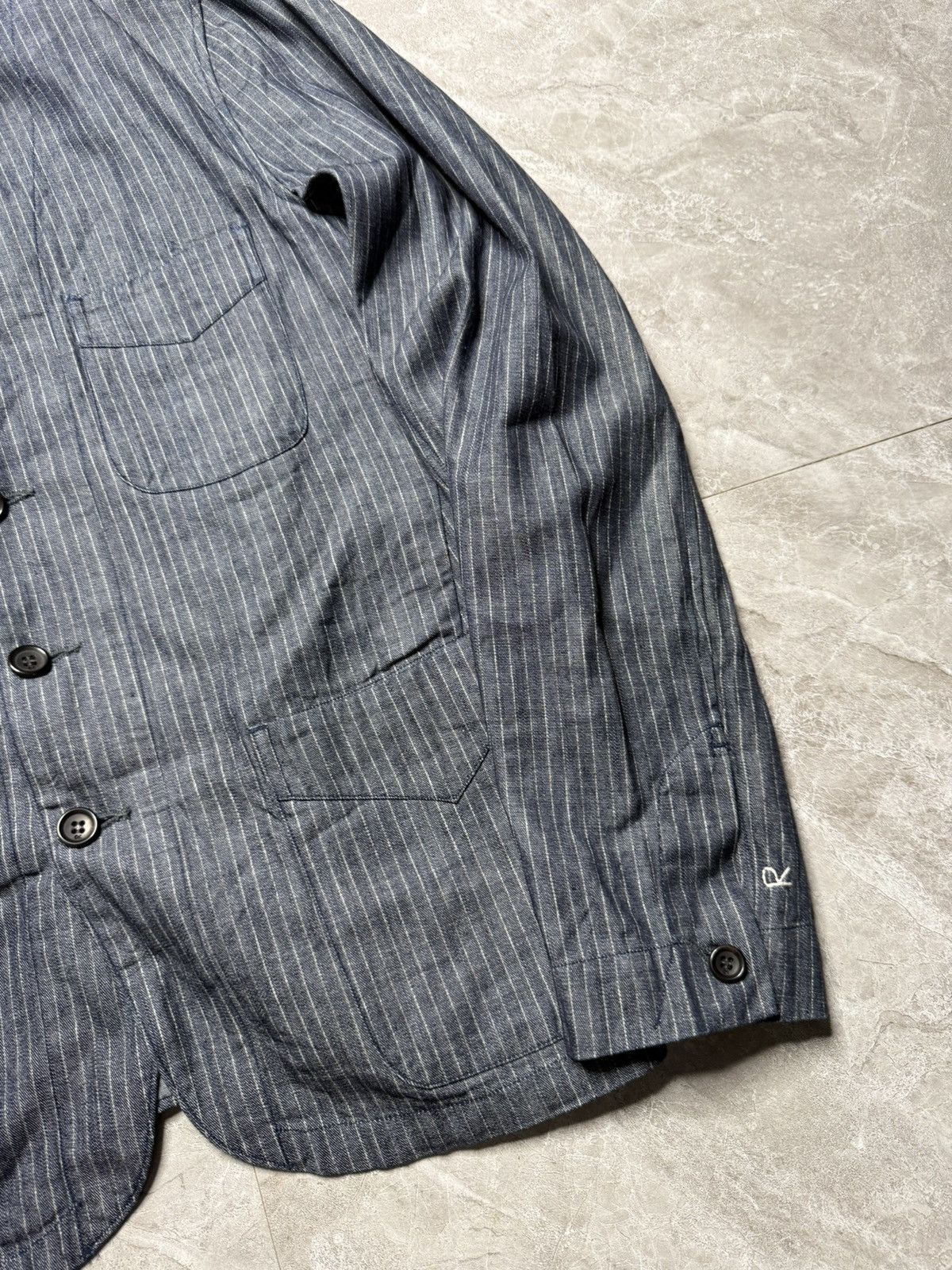 45rpm 45RPM Pinstripe Indigo Jacket & Pants Set Size US 31 - 5 Thumbnail